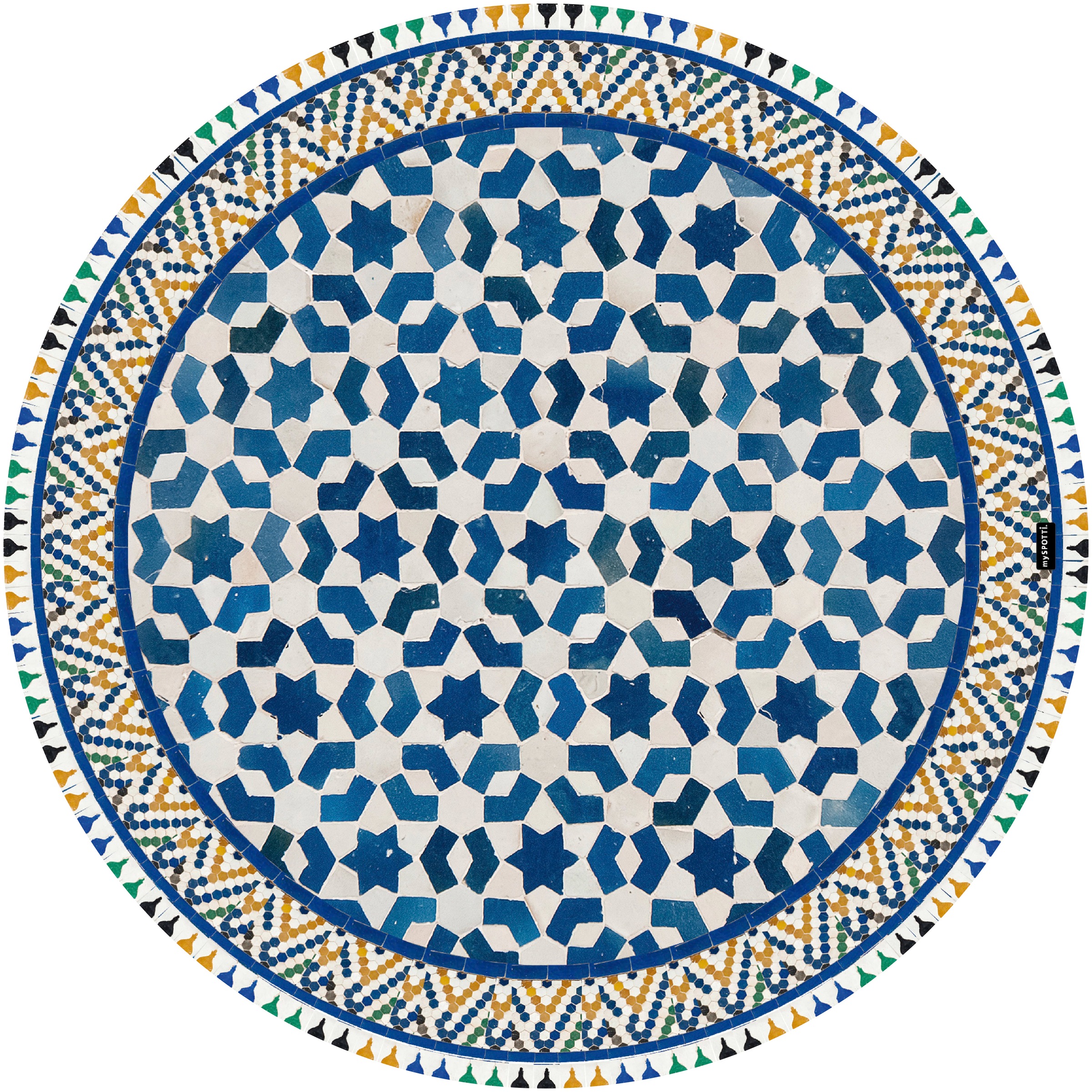 Image of MySpotti Vinylteppich »Buddy Enrico«, rund, 0,5 mm Höhe, rund, wasserfest und statisch haftend bei Ackermann Versand Schweiz