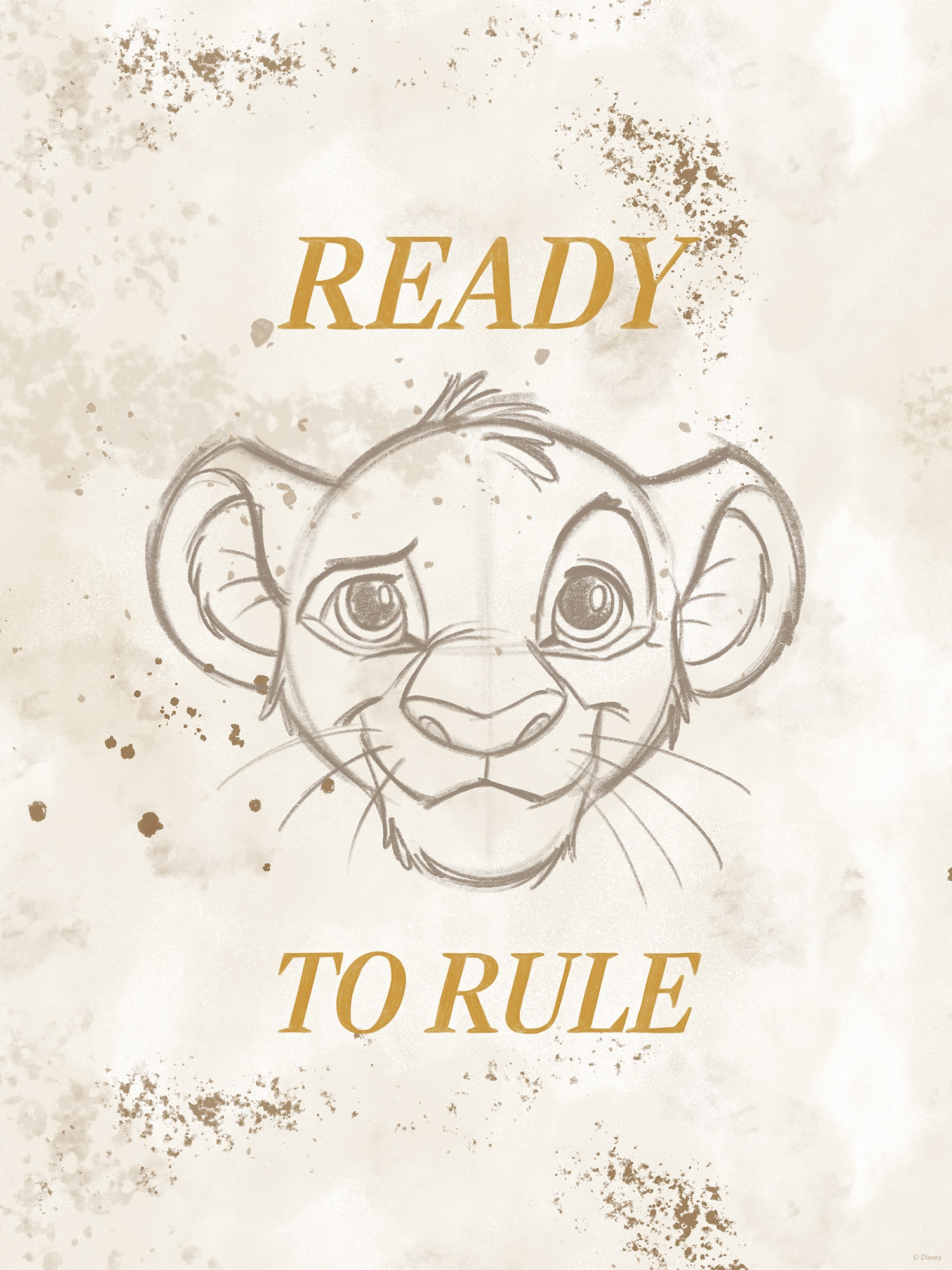 Komar Wandbild »Disney The Lion King Ready to Rule« Disney Set, 1 Stk. tlg. 30 x 40 cm (Breite x Höhe) - Kinderzimmer, Dekoration