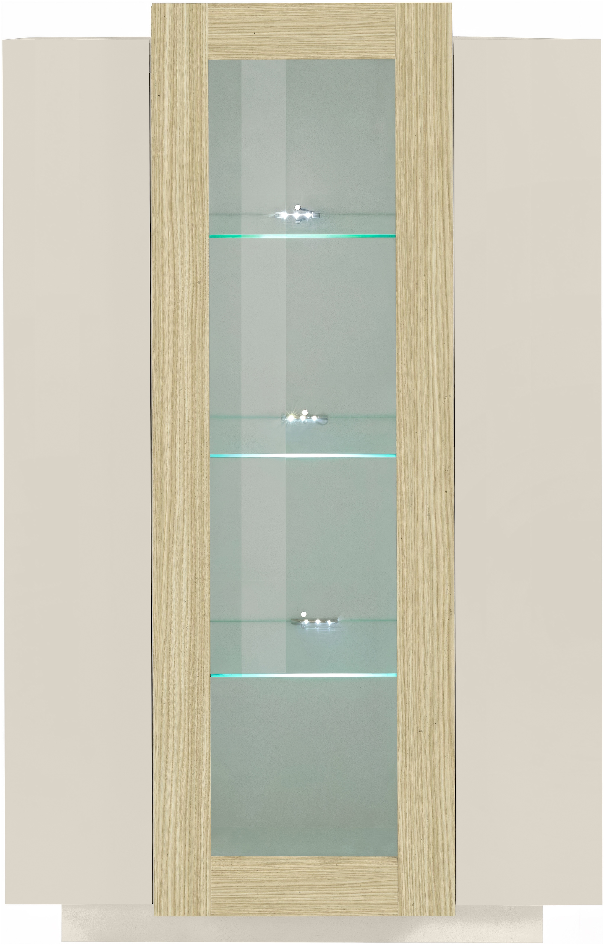 Home affaire Vitrines »Coro, Vitrine, Glasvitrine, Vitrinenschrank, Stauraumvitrine« 3 Türen davon 1 Glastür, 9 Fächer, Doppeltiefe,  Höhe 120,5cm