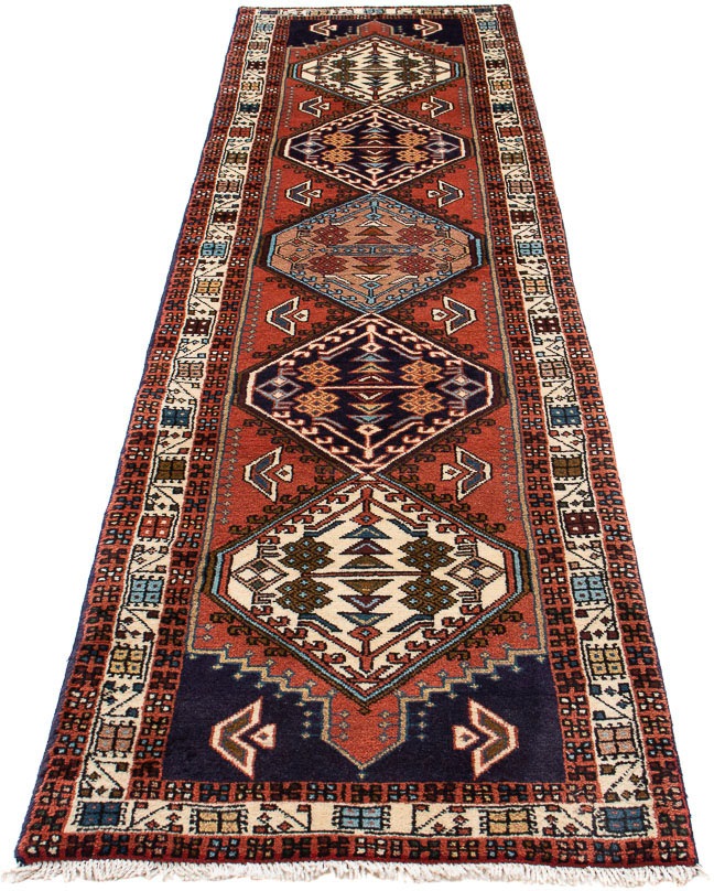 Image of morgenland Orientteppich »Perser - Nomadic - 282 x 68 cm - rost«, rechteckig, 10 mm Höhe, Wohnzimmer, Handgeknüpft, Einzelstück mit Zertifikat bei Ackermann Versand Schweiz