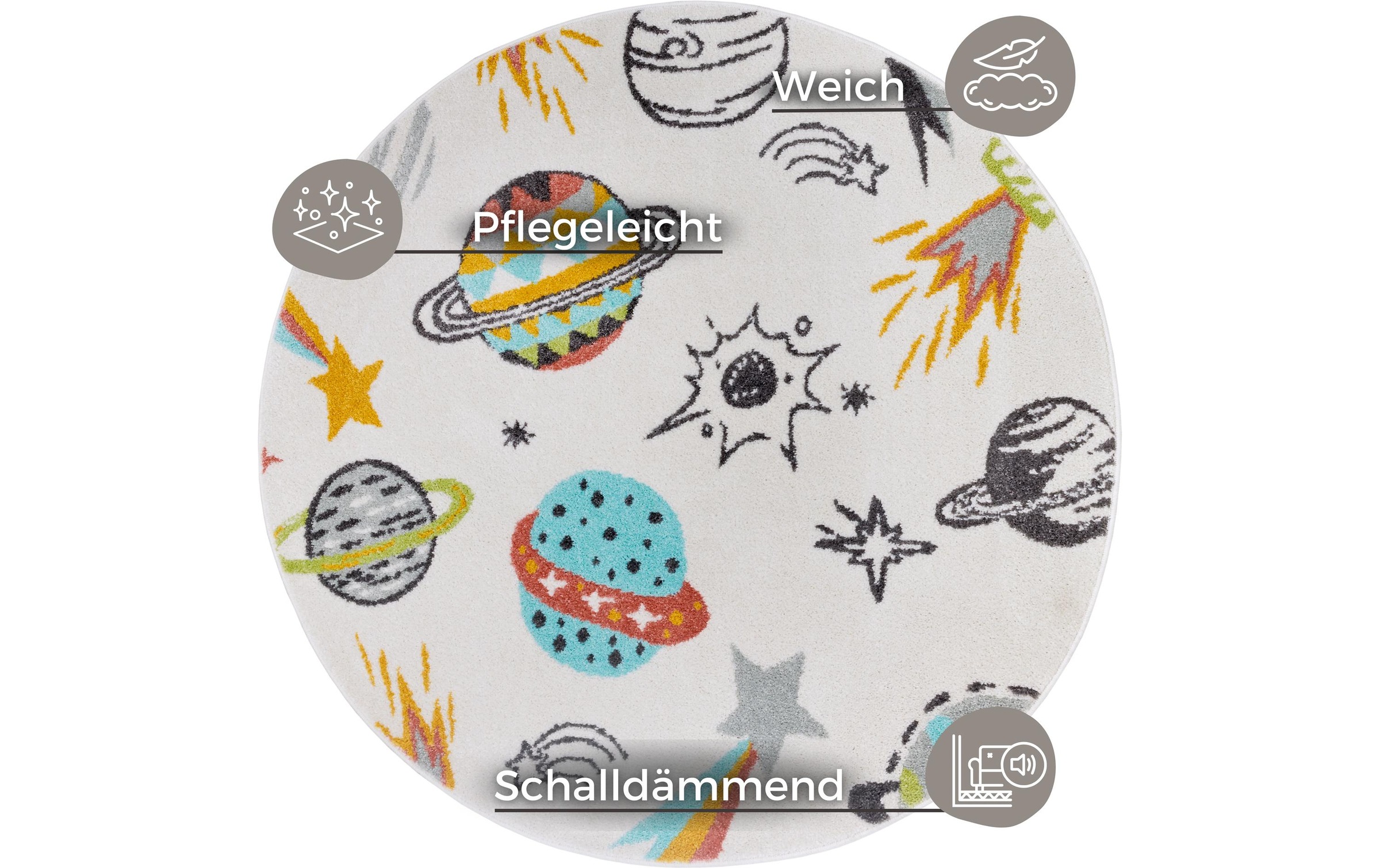 HANSE Home Teppich »Space Ø 140 cm«