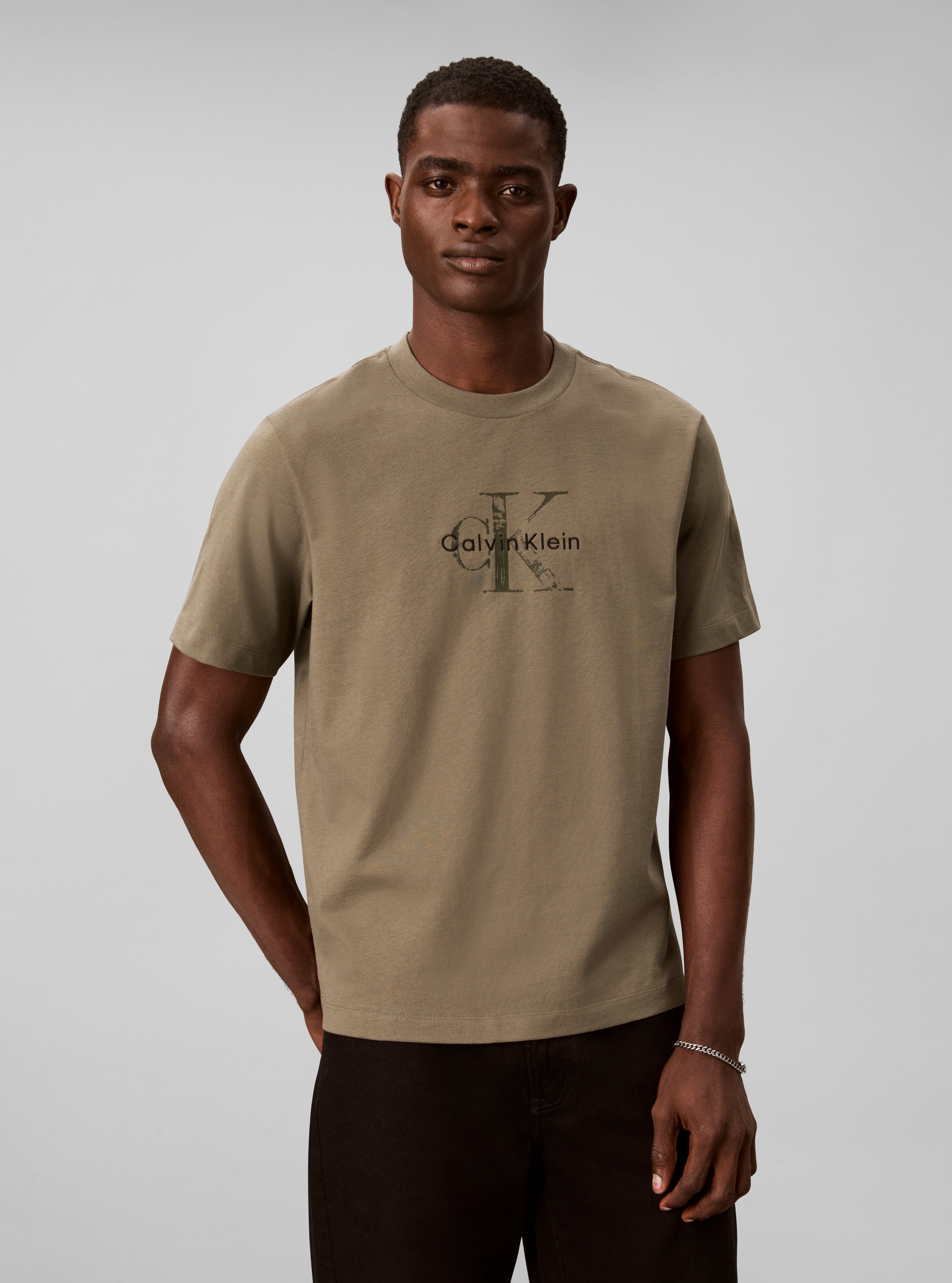 Image of Calvin Klein T-Shirt Rundhalsausschnitt, Regular Fit, Logo-Print