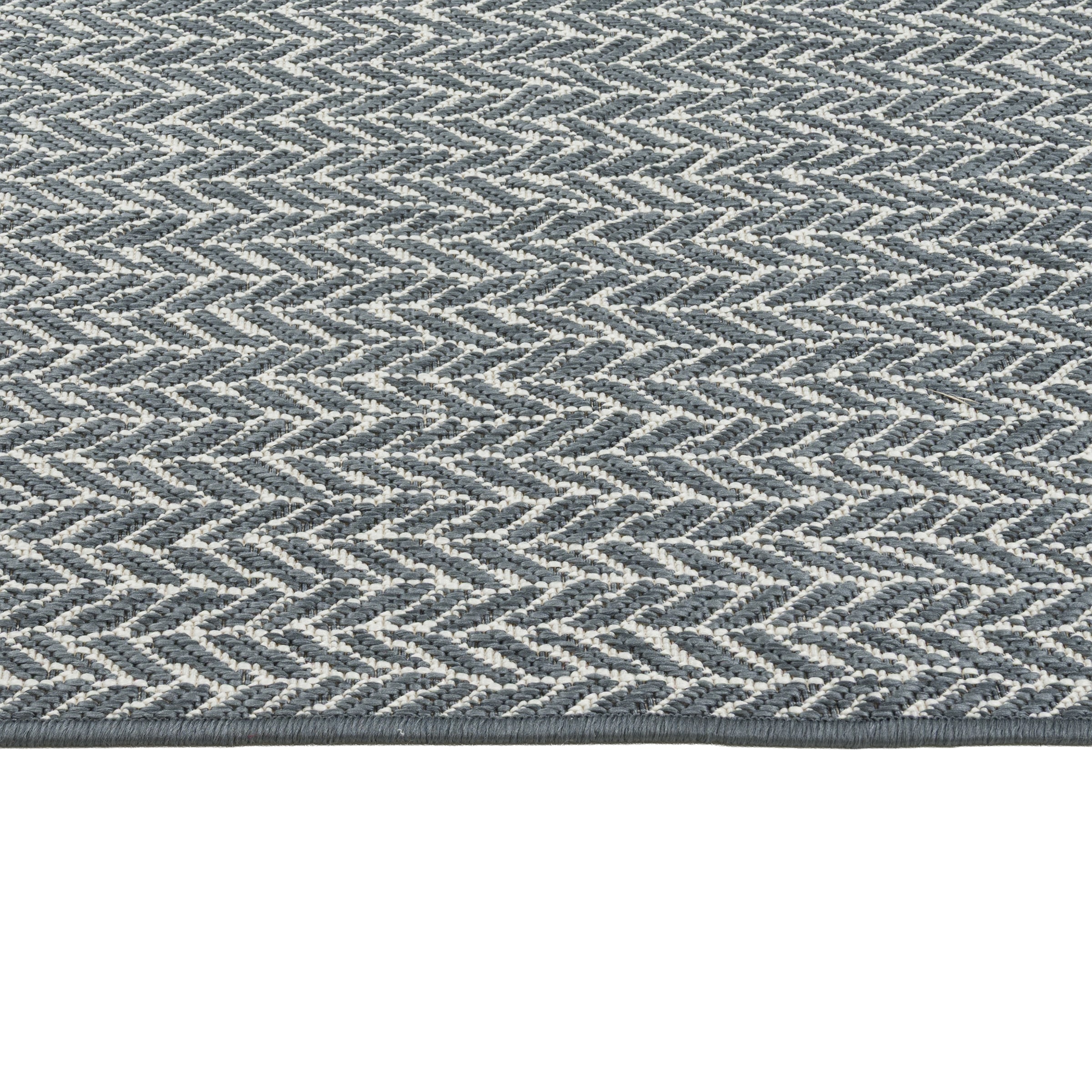 GOODproduct Teppich »Matts Wende-Teppich in Strick-Optik auch für Balkon und Terrasse« rechteckig 5 mm Höhe In- und Outdoor geeignet, Wetterfest & UV-beständig,