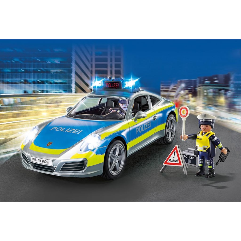 Playmobil® Konstruktions-Spielset »Porsche 911 Carrera 4S Polizei (70067), City Action«, (36 St.), Made in Germany