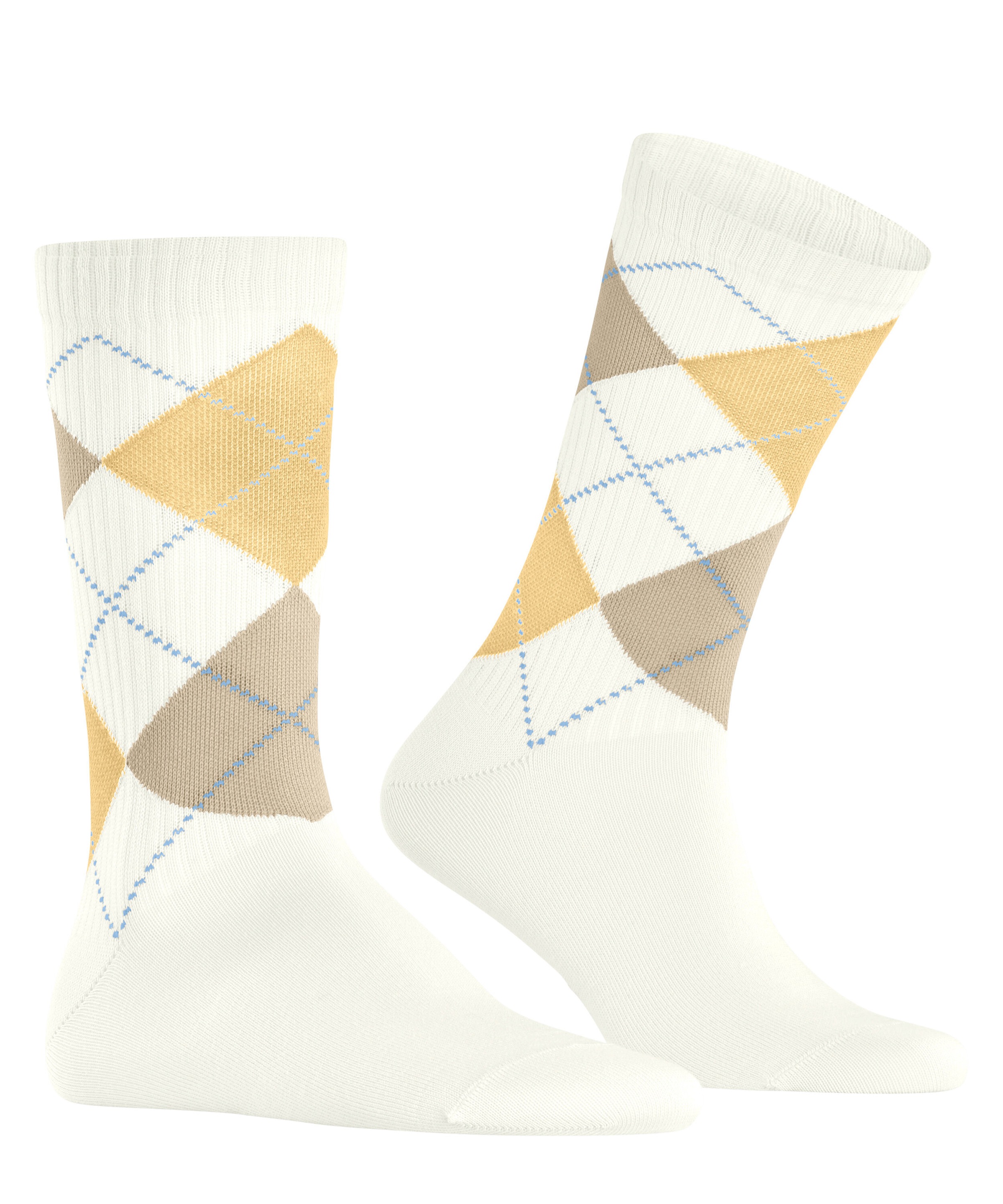Burlington Socken »Rib Court« Einheitsgrösse 40-46, Argyle-Muster, feine Rippenstruktur