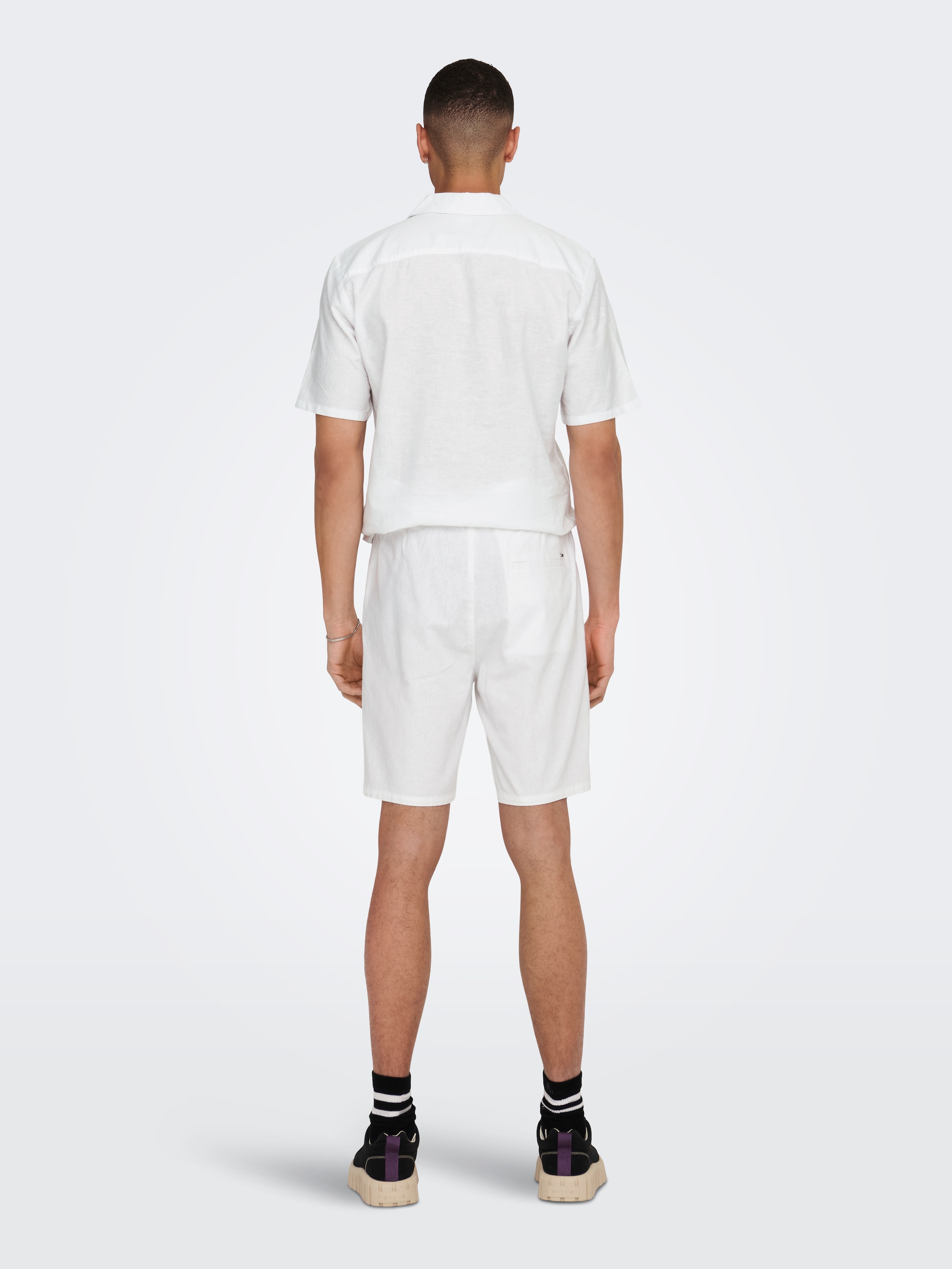 ONLY & SONS Shorts »ONSLINUS 0007 COT LIN SHORTS NOOS«  Baumwolle mit Leinen,  normal geschnitten