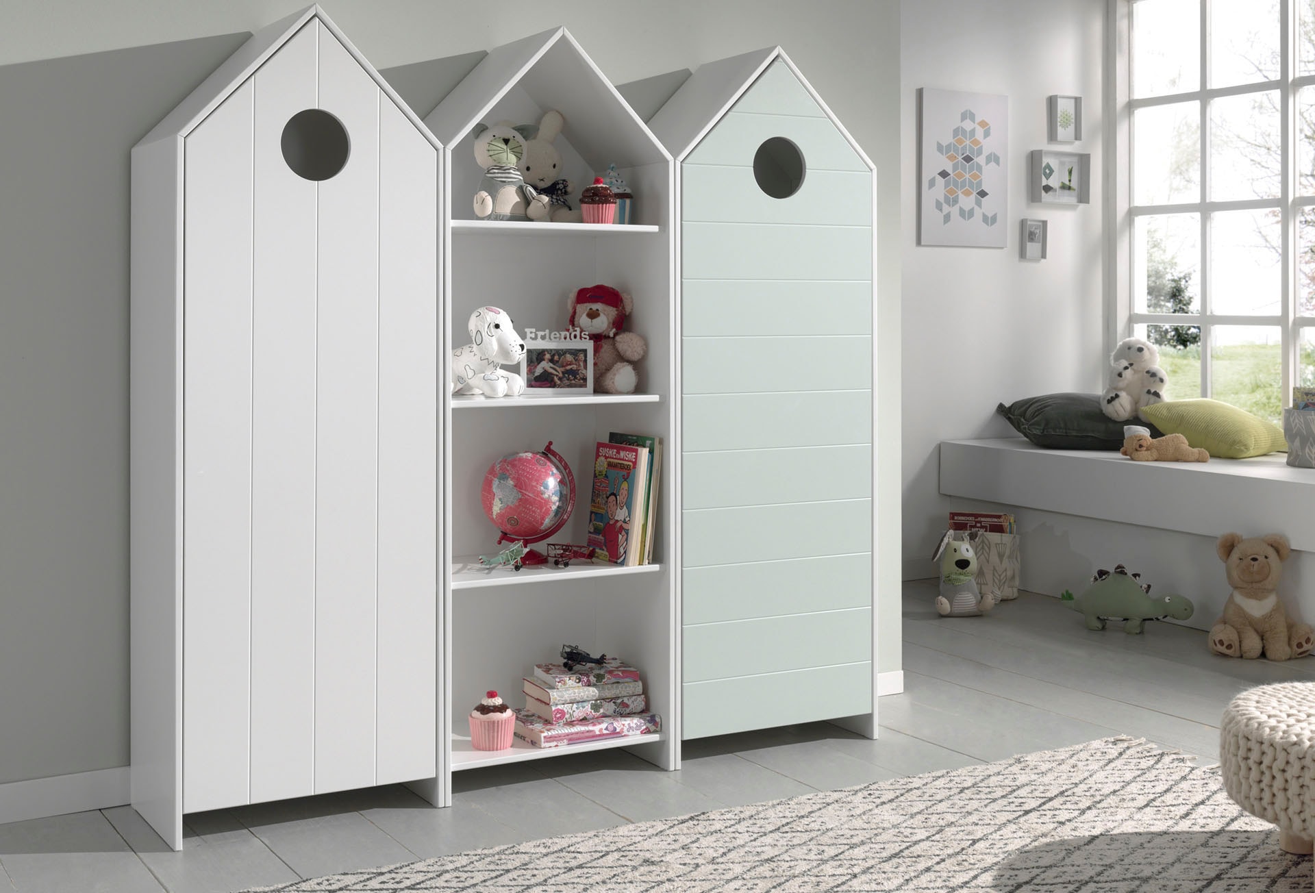 Vipack Kleiderschrank »Casami, mit Soft-Close, viel Stauraum, TOP modern« B/H/T ca. 57,6x171,3x37cm, verschiedene Farben, Strandhaus-Optik,  als Kleider-/Wäscheschrank nutzbar, universell einsetzbar