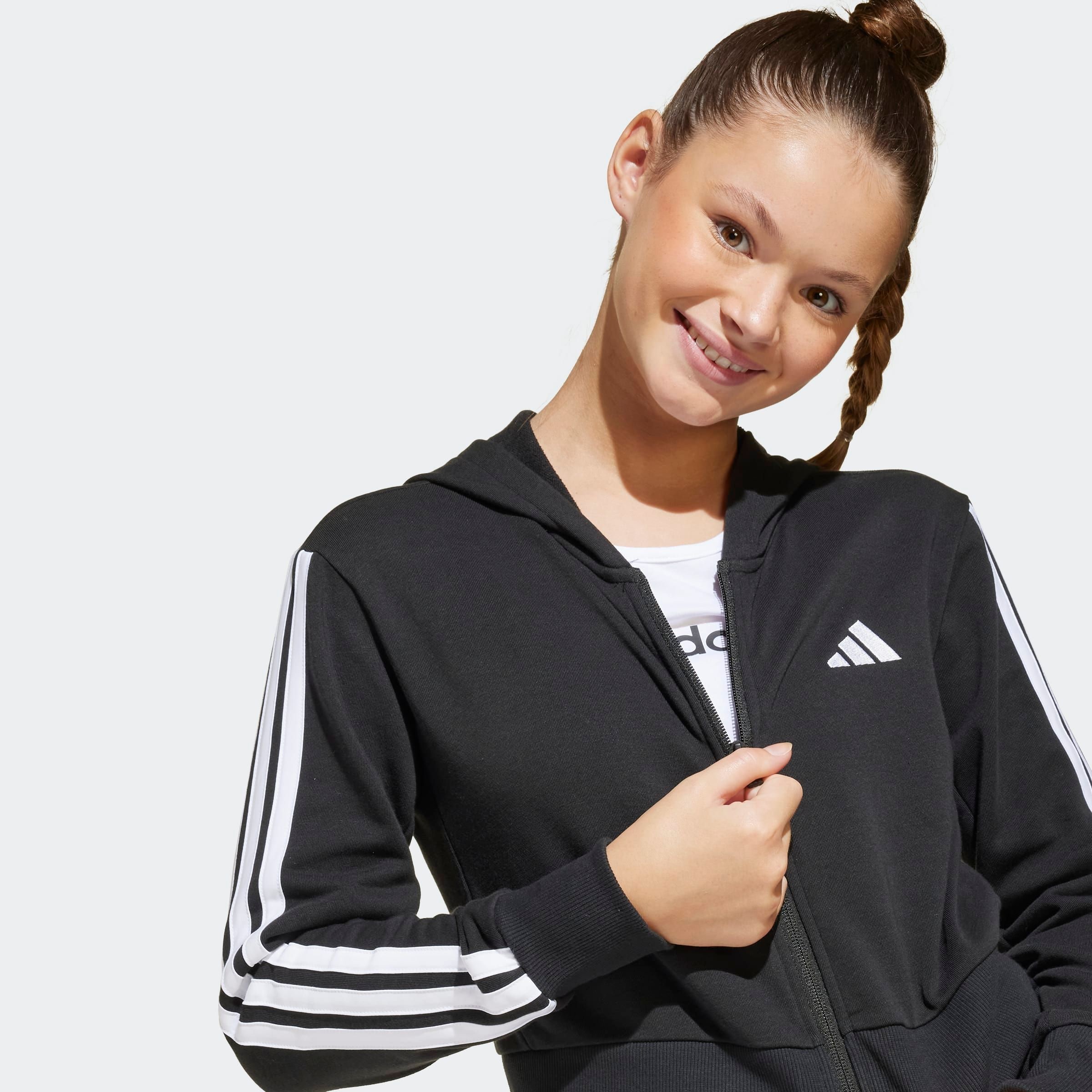 adidas Sportswear Kapuzensweatshirt »JG 3S FT FZ CRO«