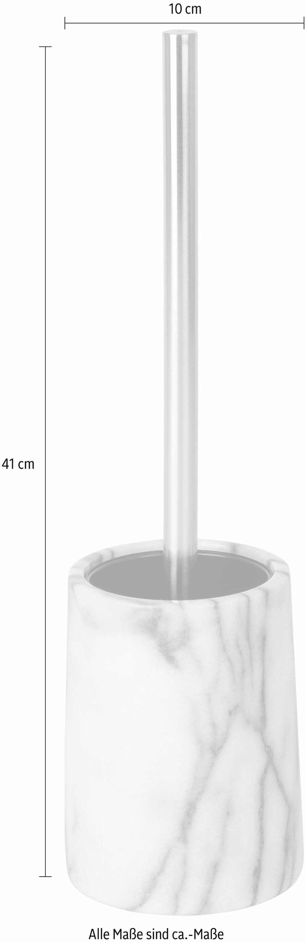 WENKO WC-Garnitur »Onyx«, aus Marmor, Bürstenkopf-Durchmesser 8 cm