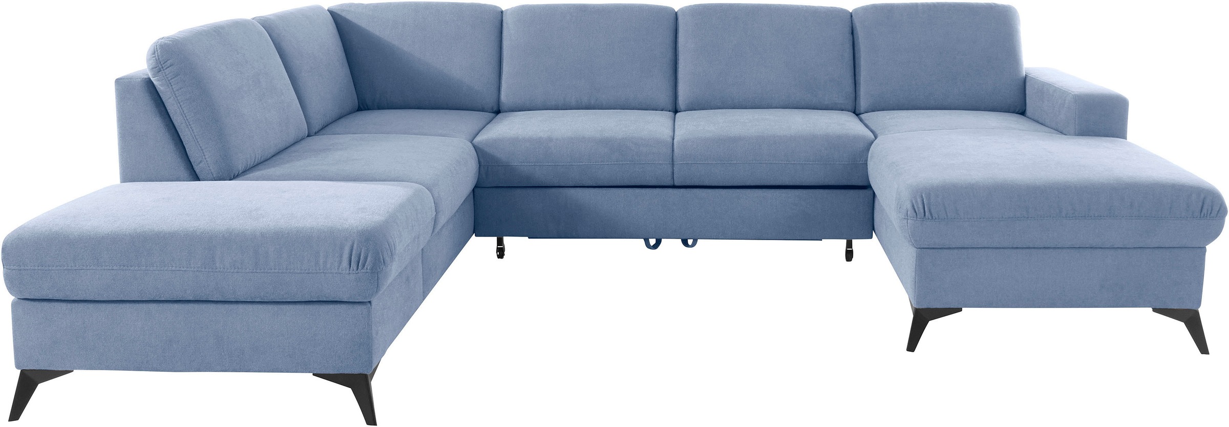 Places of Style Wohnlandschaft »Lolland U-Form«, Wahlweise mit Bettfunktion und Stauraum, auch mit abwischbarem Bezug