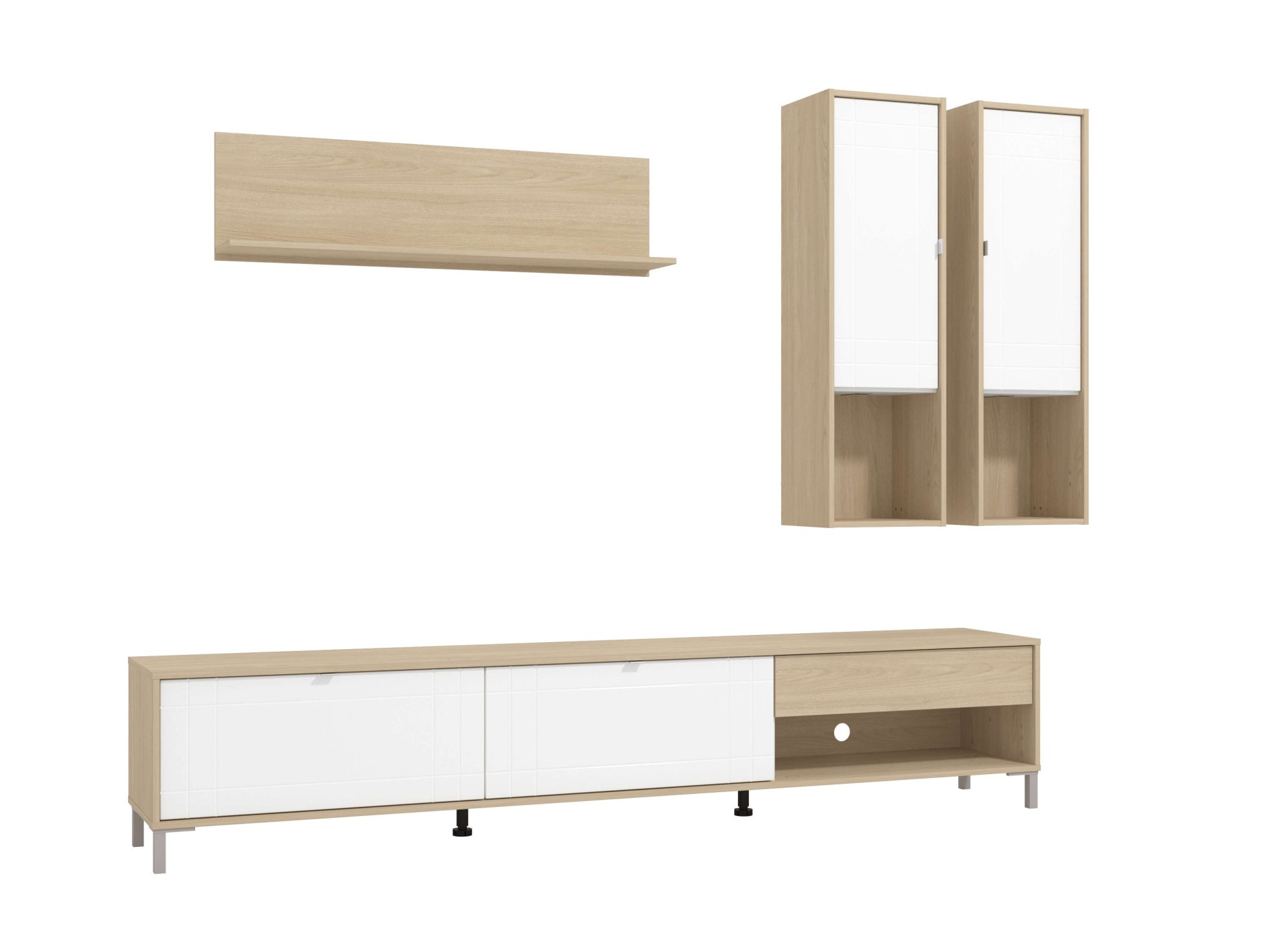 Image of Home affaire Wohnwand "Cambridge Anbauwand, Wohnkombination, Wohnzimmer-Set," 4 Stk. tlg.