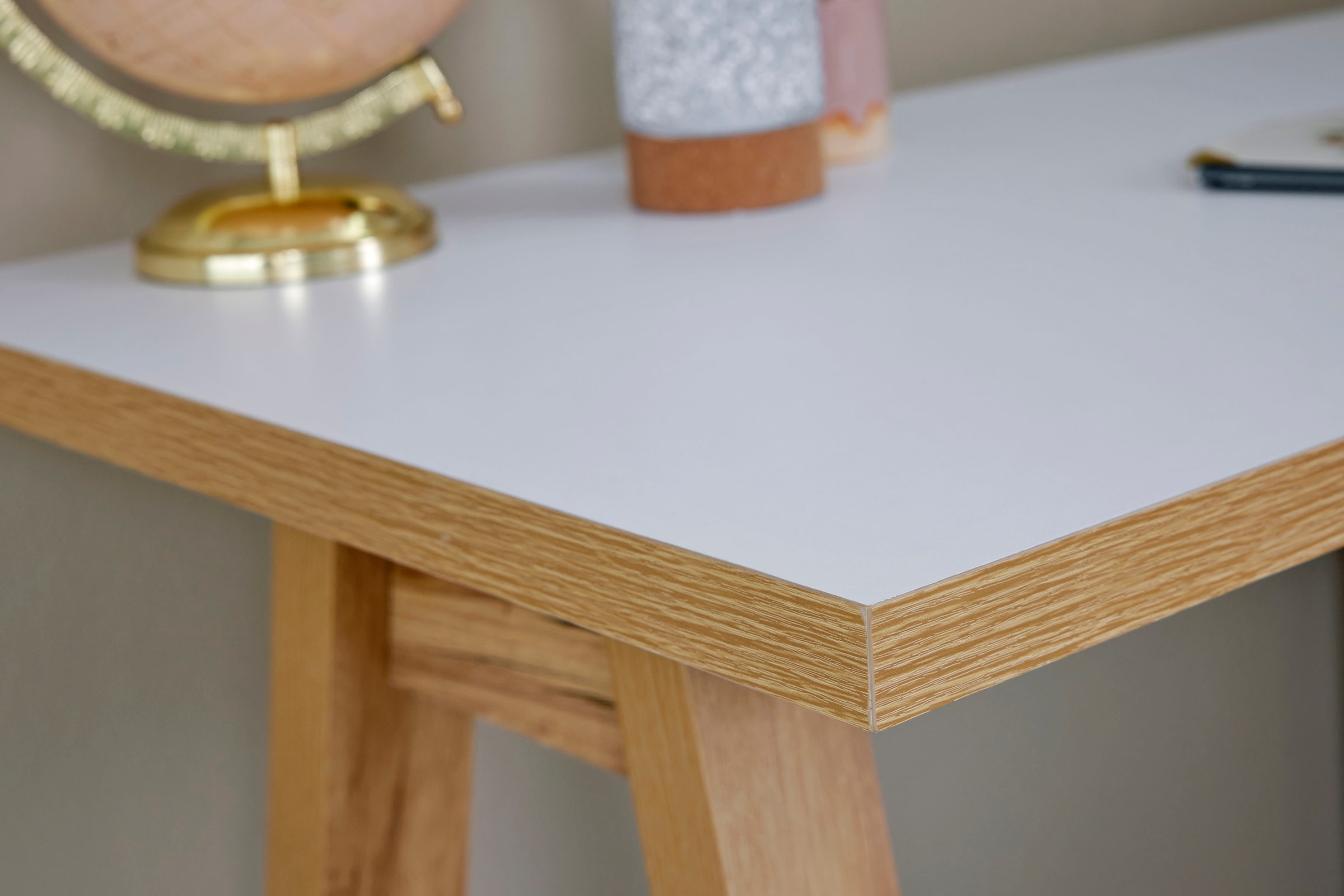 Jahnke Eckschreibtisch »CLUB C 130 E« Eckschreibtisch, wechselseitig montierbar, Breite 130 cm