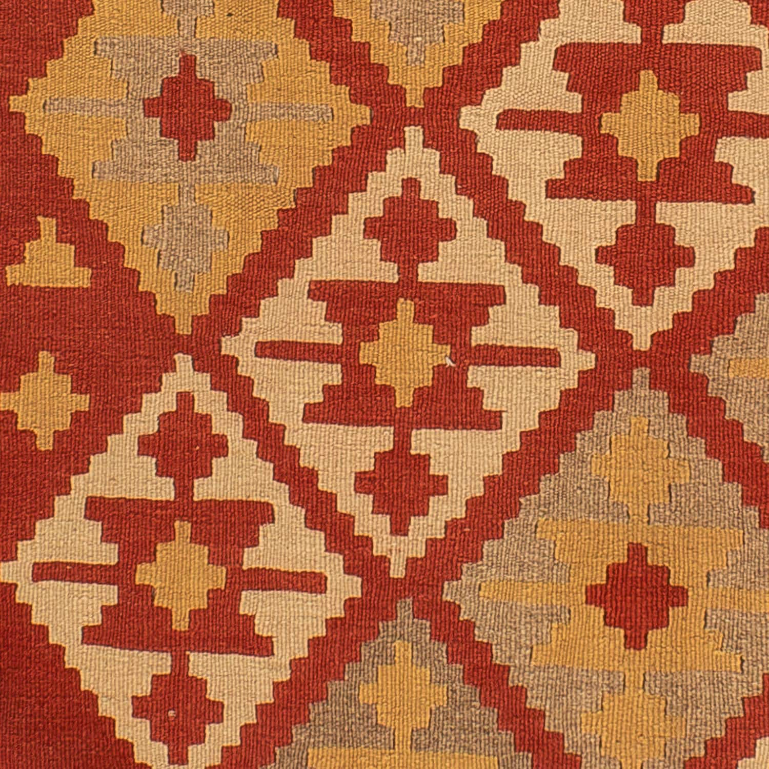 morgenland Wollteppich »Kelim - Oriental - 198 x 150 cm - rot«, rechteckig, Wohnzimmer, Einzelstück