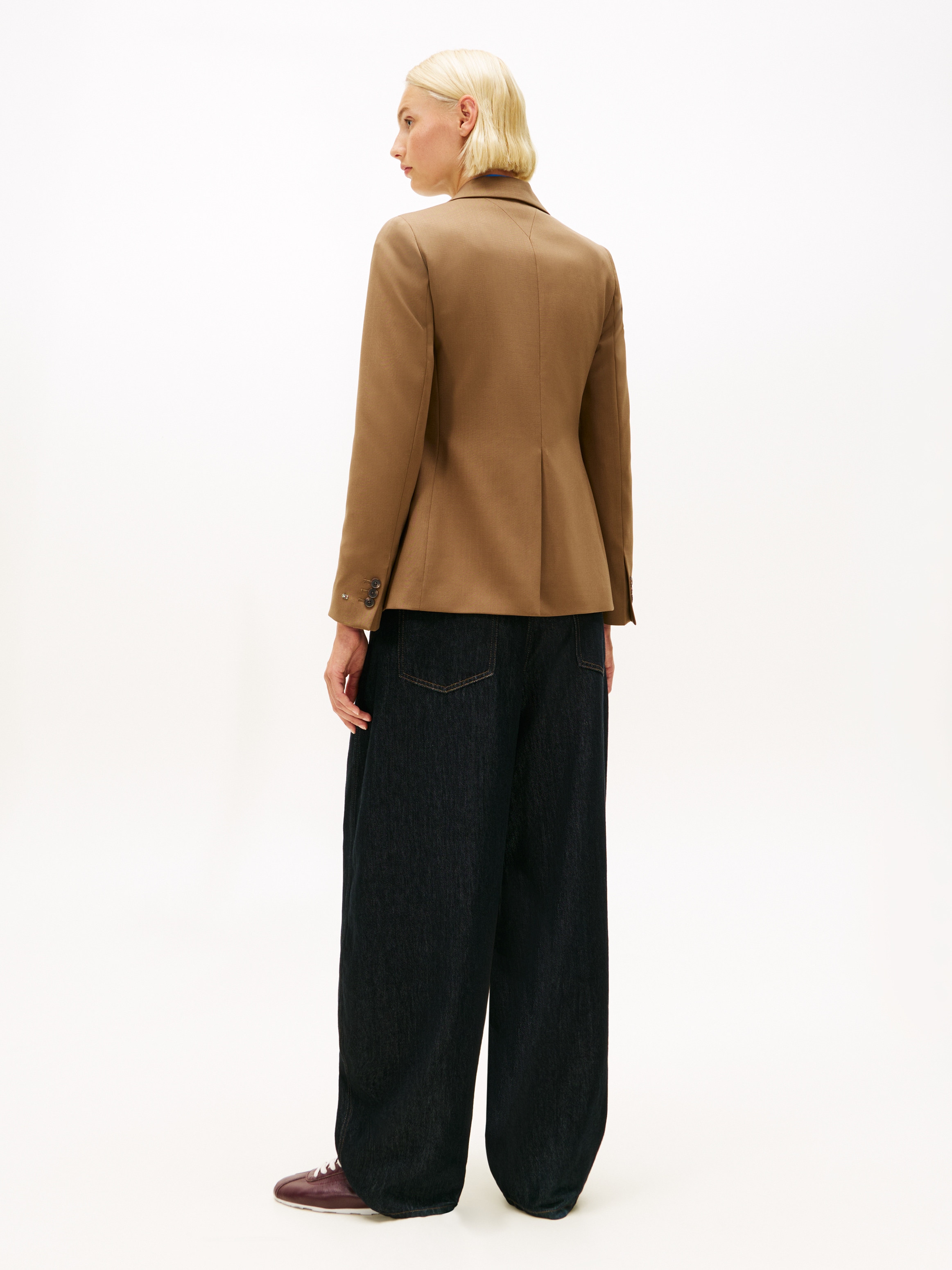 Tommy Hilfiger Blazer long »TIMELESS WOOL REG STRT SB BLAZER« mit Wolle