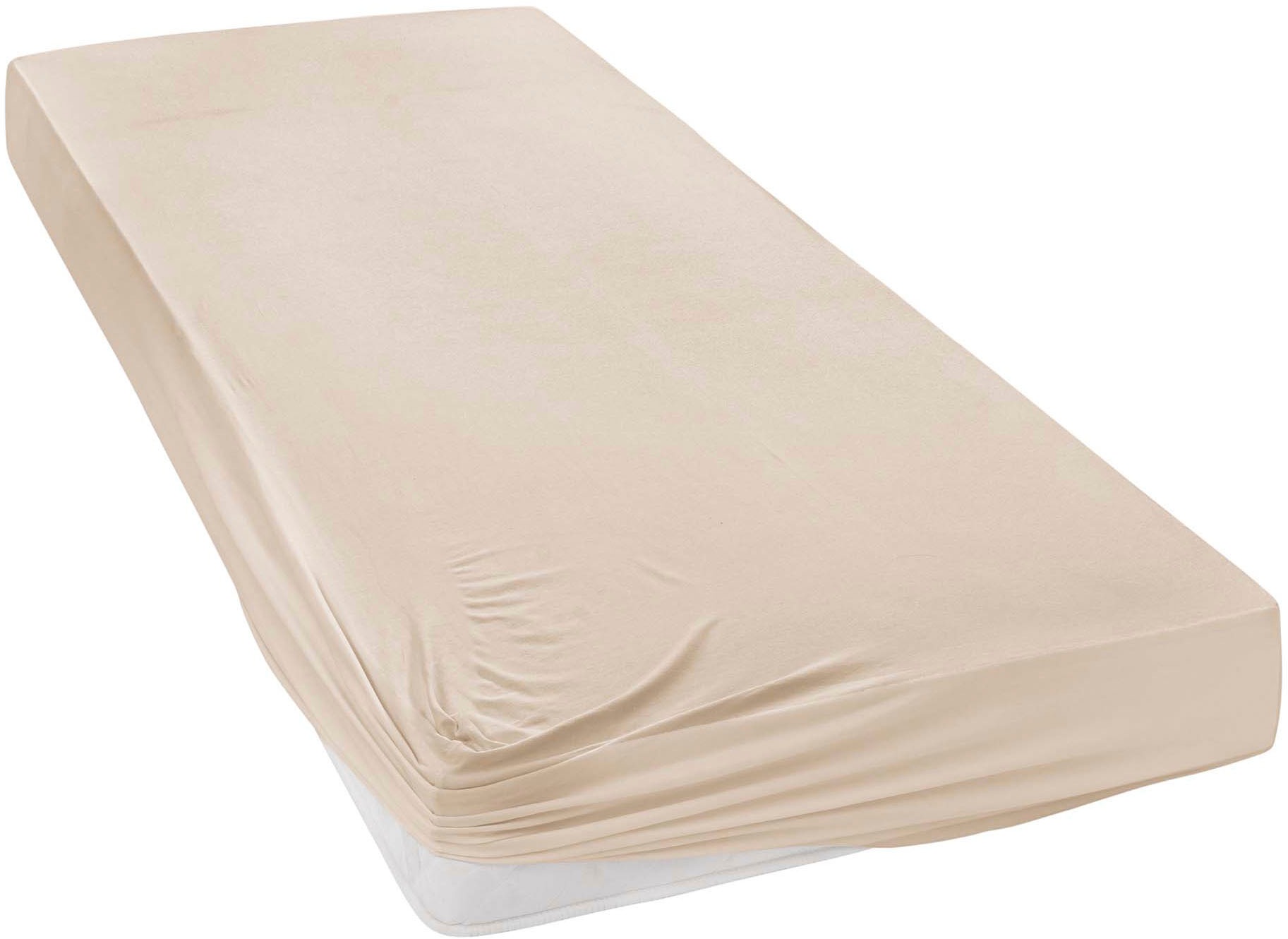 Janine Spannbettlaken "MAKO-FEINJERSEY 5007" aus 100% Baumwolle, für Matratzen bis 26 cm Höhe