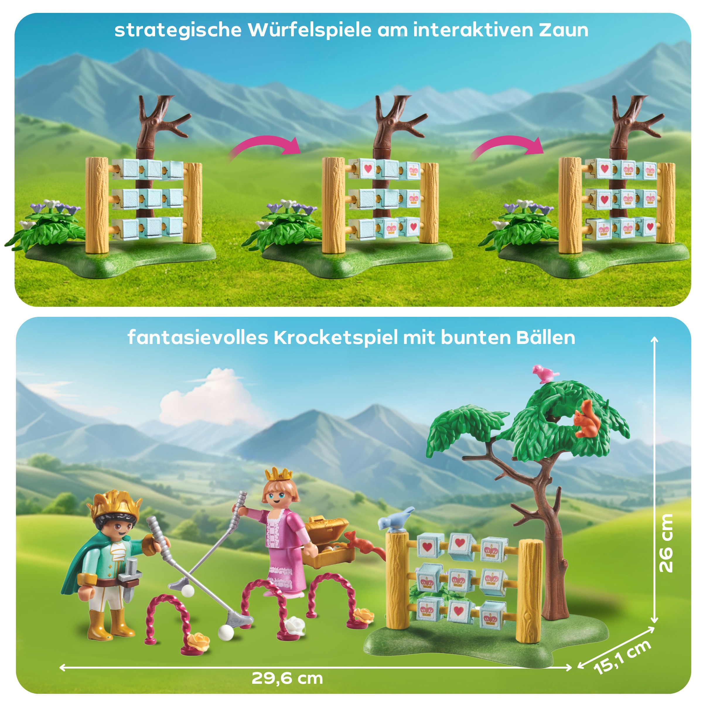 Playmobil® Jeu de construction »Königskinder im Spielgarten (71849), Playmobil Princess Magic«