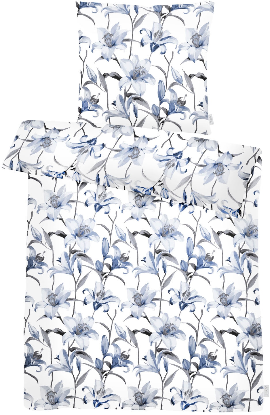 Image of APELT Bettwäsche "Lilia" 2 Stk. Königs-Lilienblüten