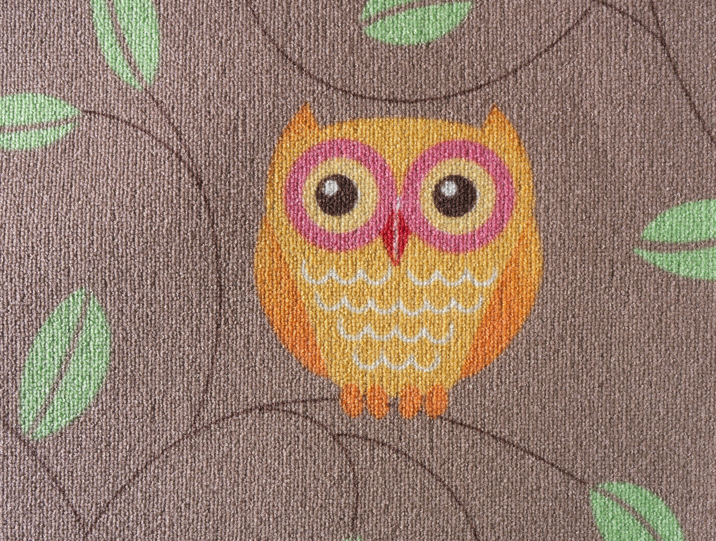 Image of Andiamo Teppichboden »Eulenglück«, rechteckig, 6 mm Höhe, Meterware, Breite 400 cm, Wunschmasslänge, Motiv Eule, Kinderzimmer bei Ackermann Versand Schweiz