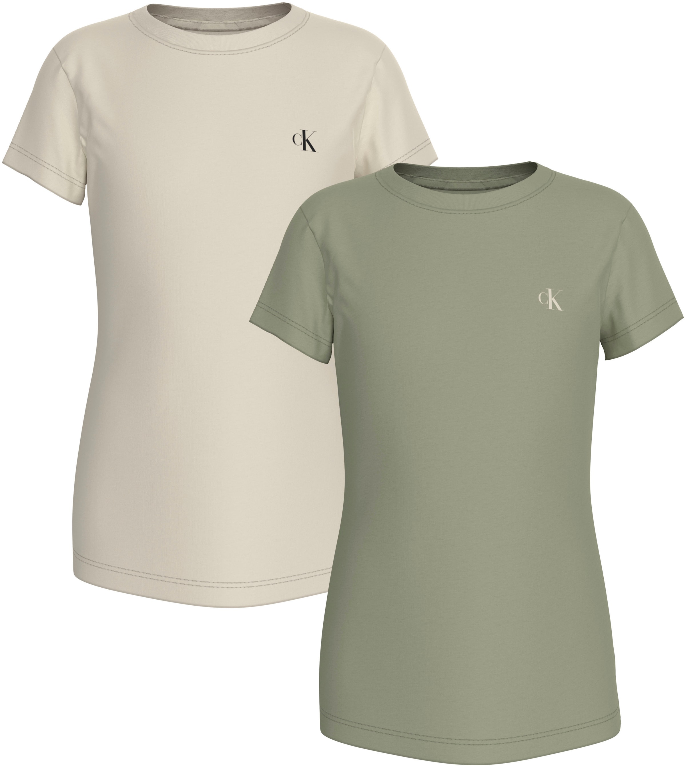 Calvin Klein Jeans T-Shirt »2-PACK SLIM MONOGRAM TOP«, für Kinder bis 16 Jahre