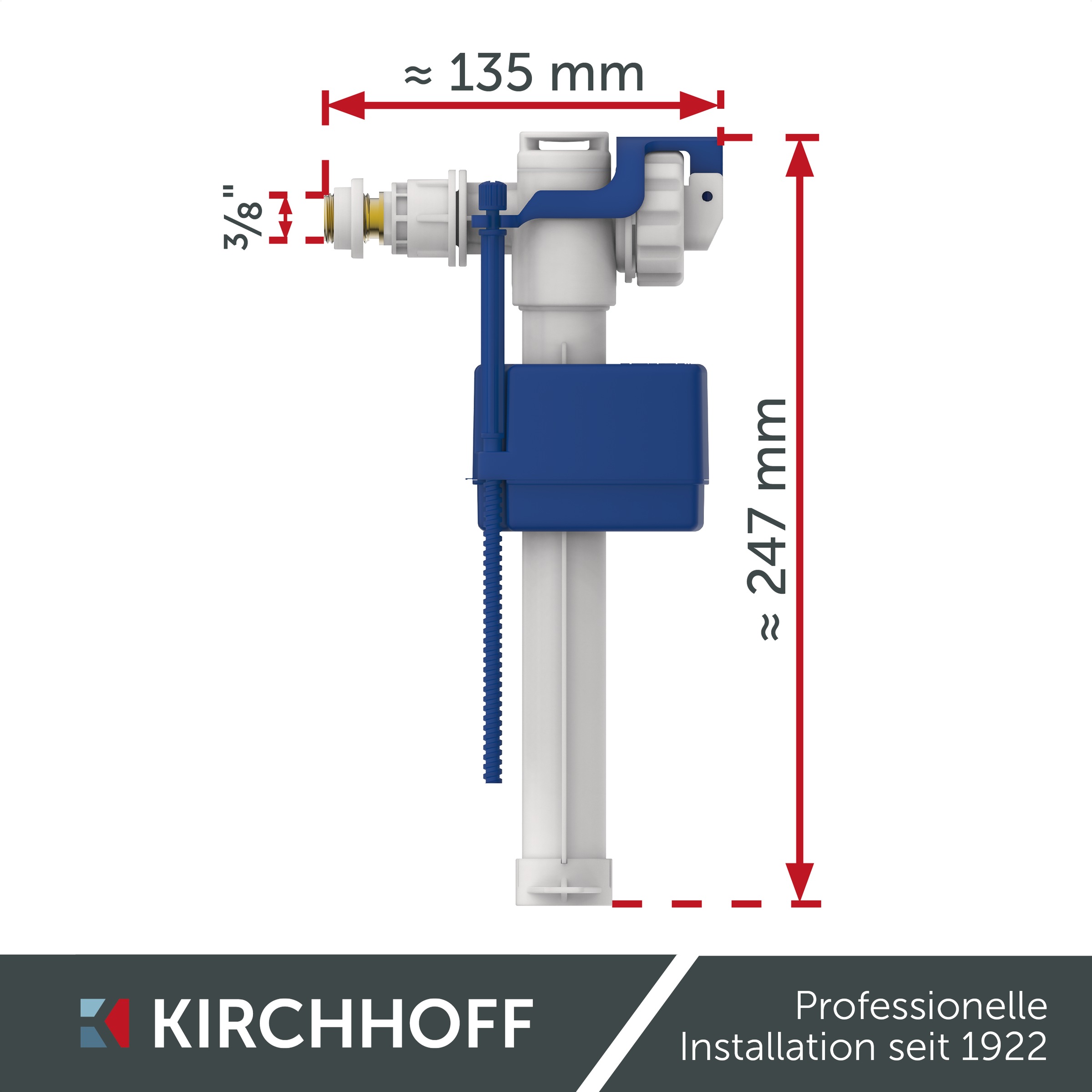 Kirchhoff Füllventil Universal-Schwimmerventil, 6-9 Liter