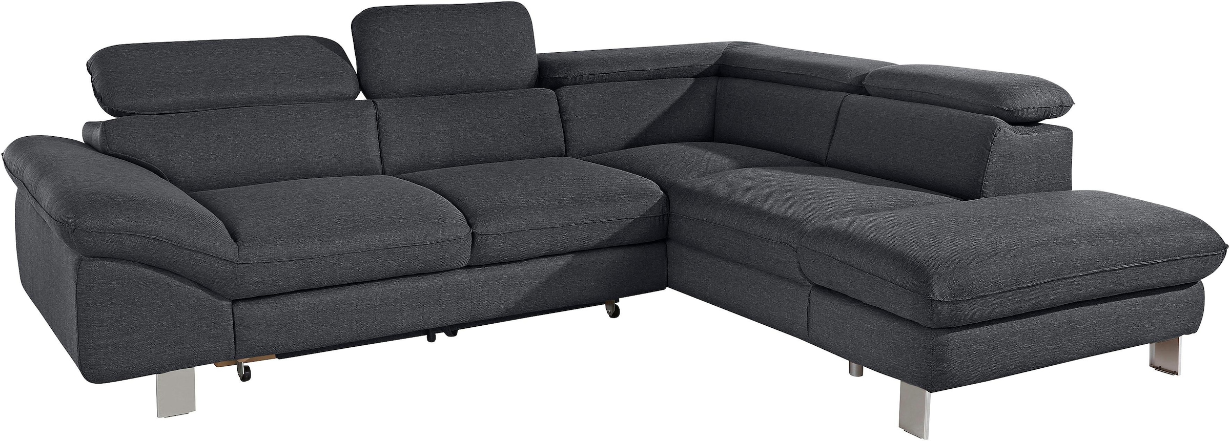 COTTA Ecksofa »Driver L-Form«, mit Kopfteilverstellung, wahlweise mit Bettfunktion