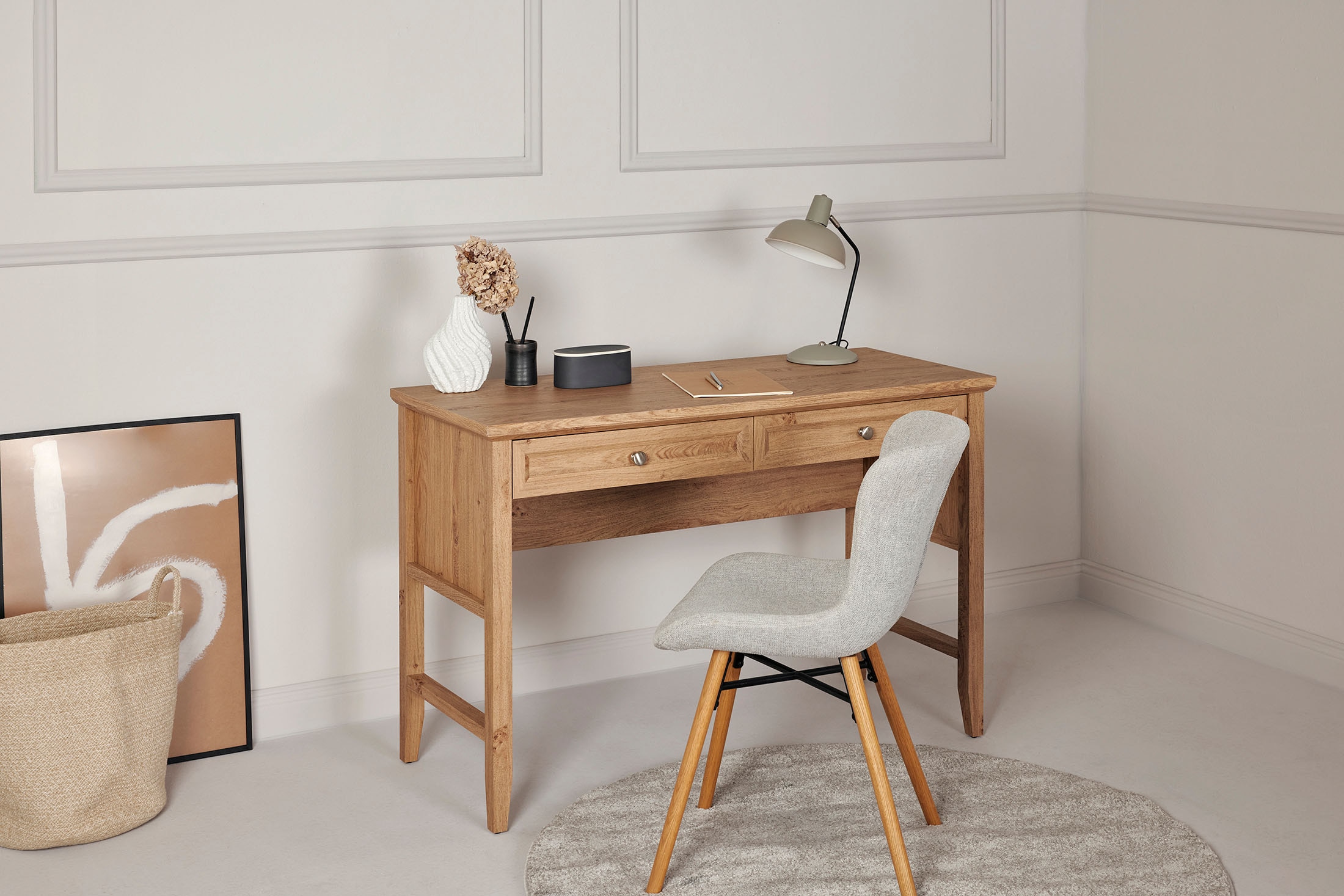 Jahnke Bureau »CLASSIC D 120« bureau, coiffeuse, console, 2 tiroirs, largeur : 120 cm