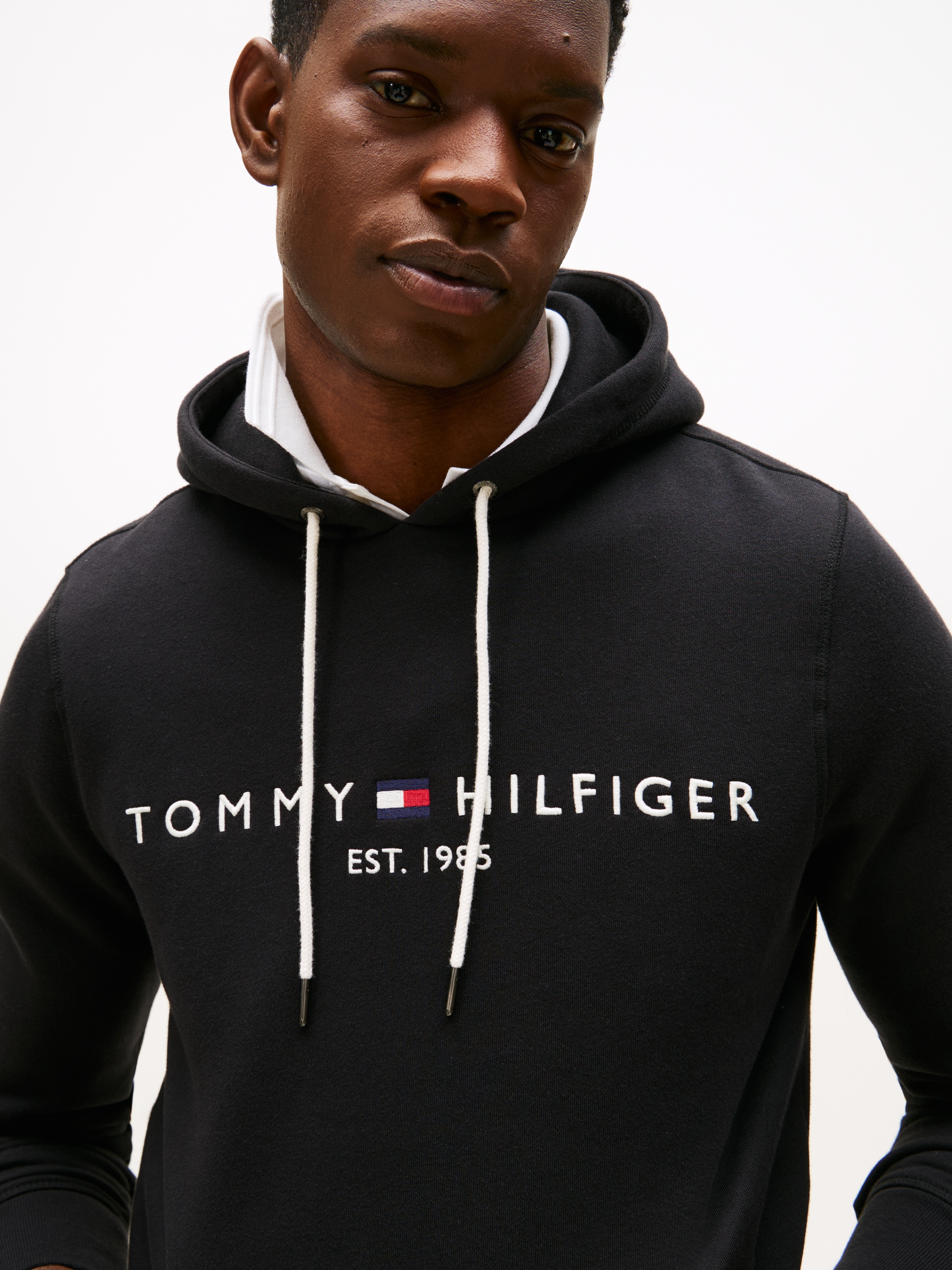 Tommy Hilfiger Sweat à capuche »TOMMY LOGO HOODY«, mélange coton

