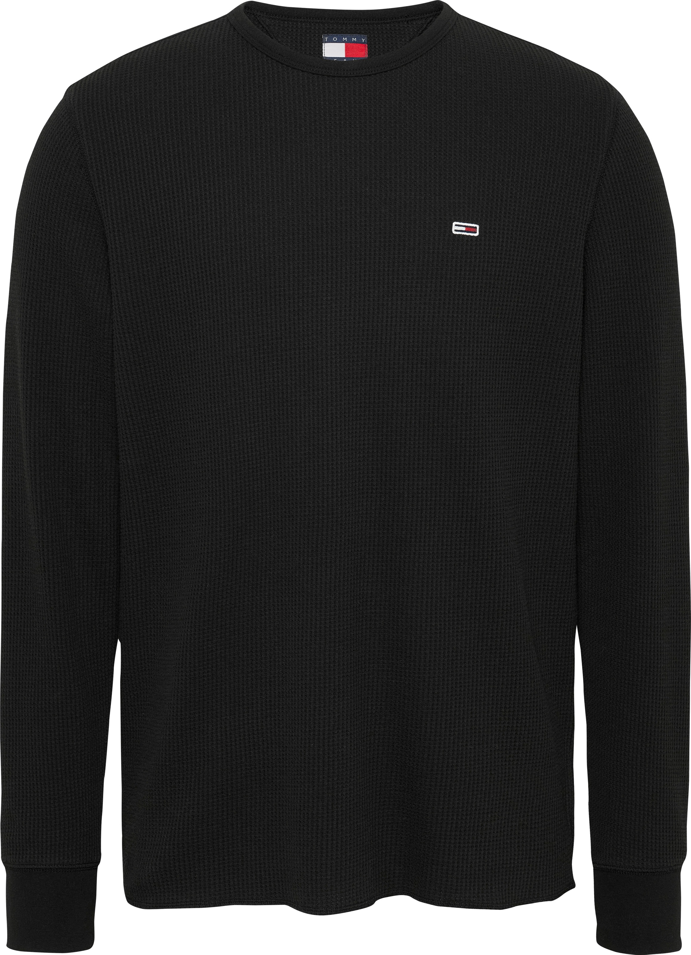 Tommy Jeans Langarmshirt »TJM SLIM WAFFLE L/S TEE EXT«, mit Waffelstruktur