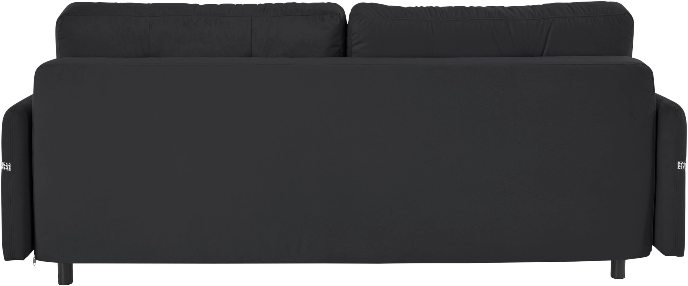 INOSIGN Schlafsofa »Katelin«, incl. Bettfunktion und Bettkasten, Seitentache im Armteil, Federkern
