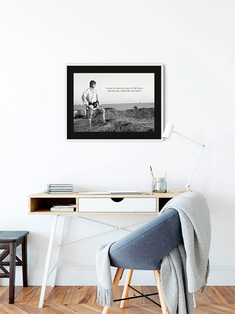 Komar Image »Star Wars Classic Luke Quote« Star Wars 1 cuis tlg. Wandbild zur Dekoration im Kinderzimmer - ohne Rahmen
