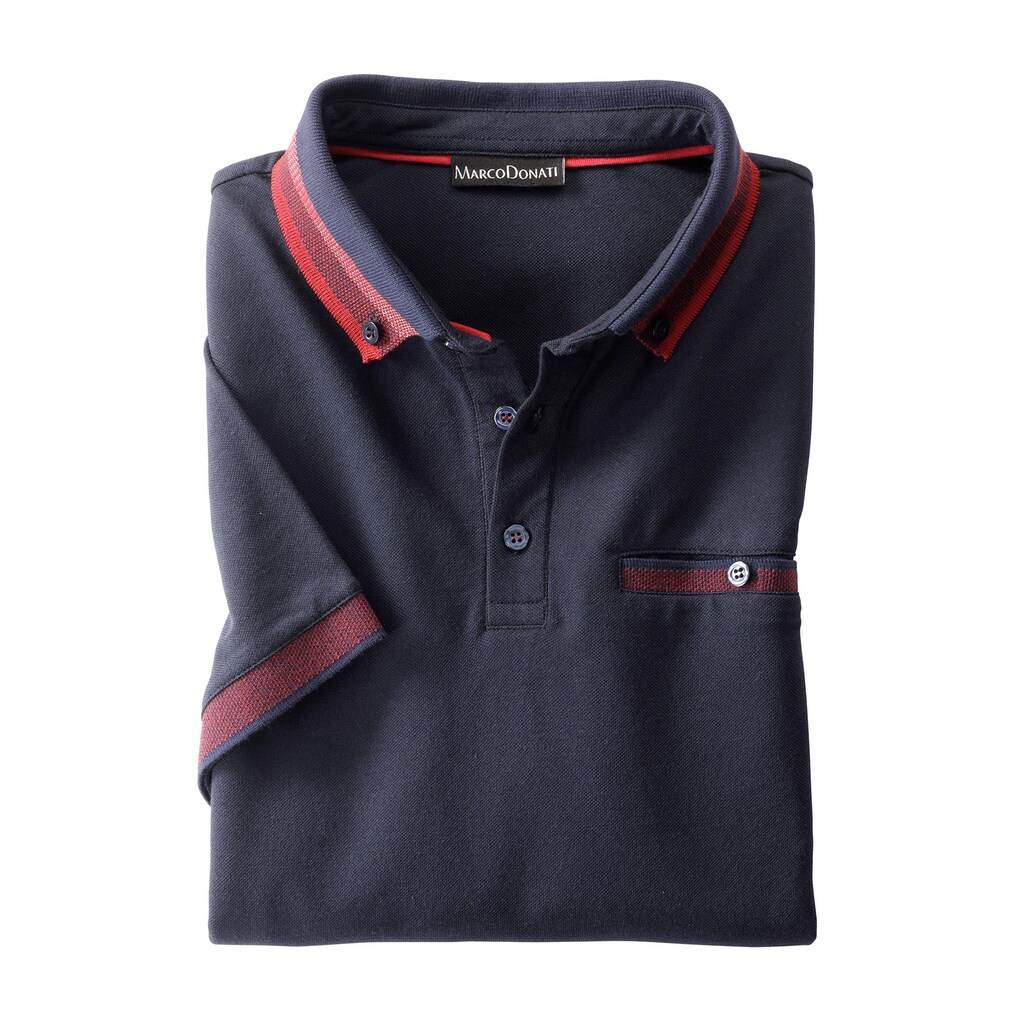 Marco Donati Poloshirt »Kurzarm-Poloshirt«, (1 tlg.)