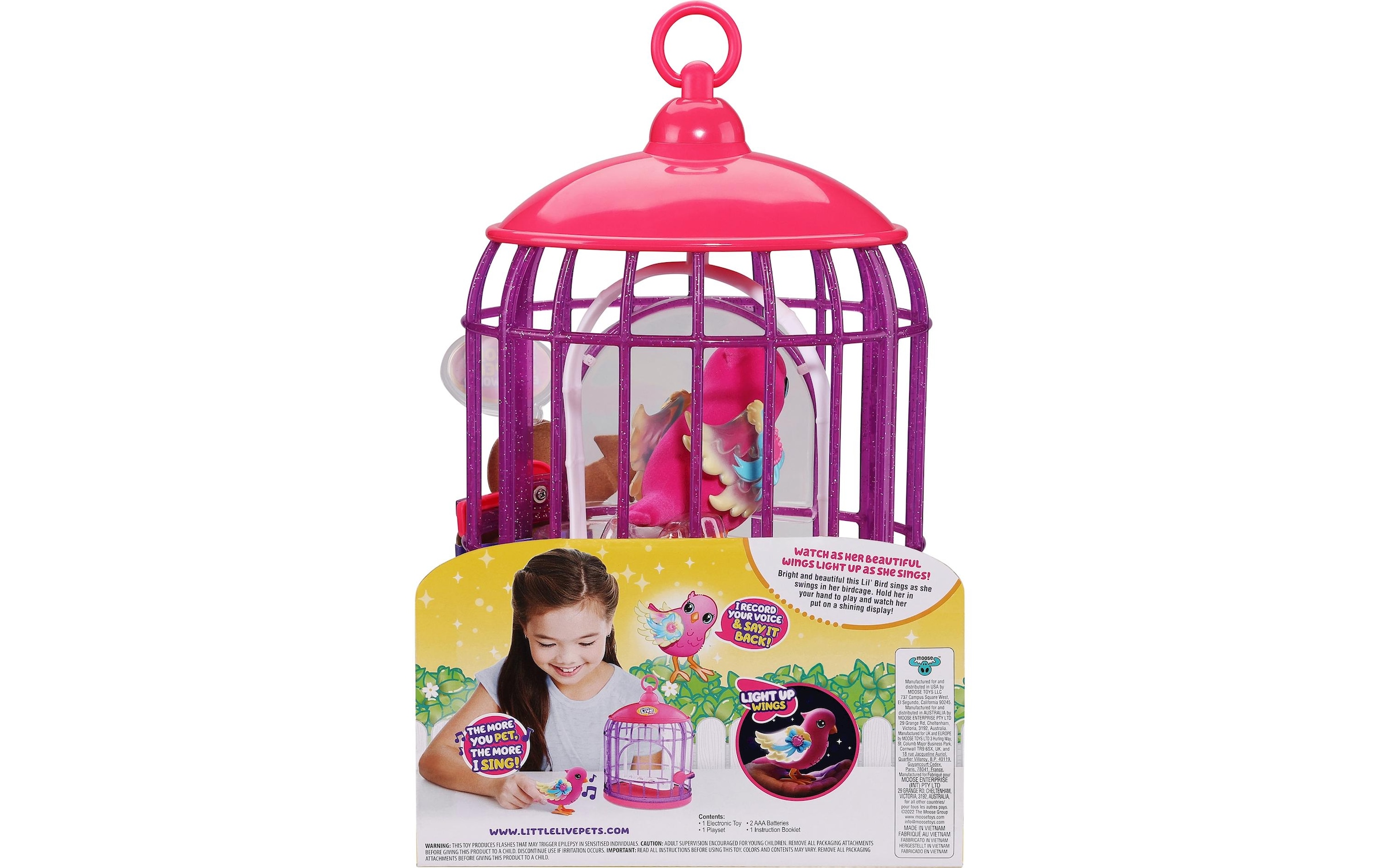 Moose Personnage de jeu »Lil Bird Vogel und Käfig Tiara«