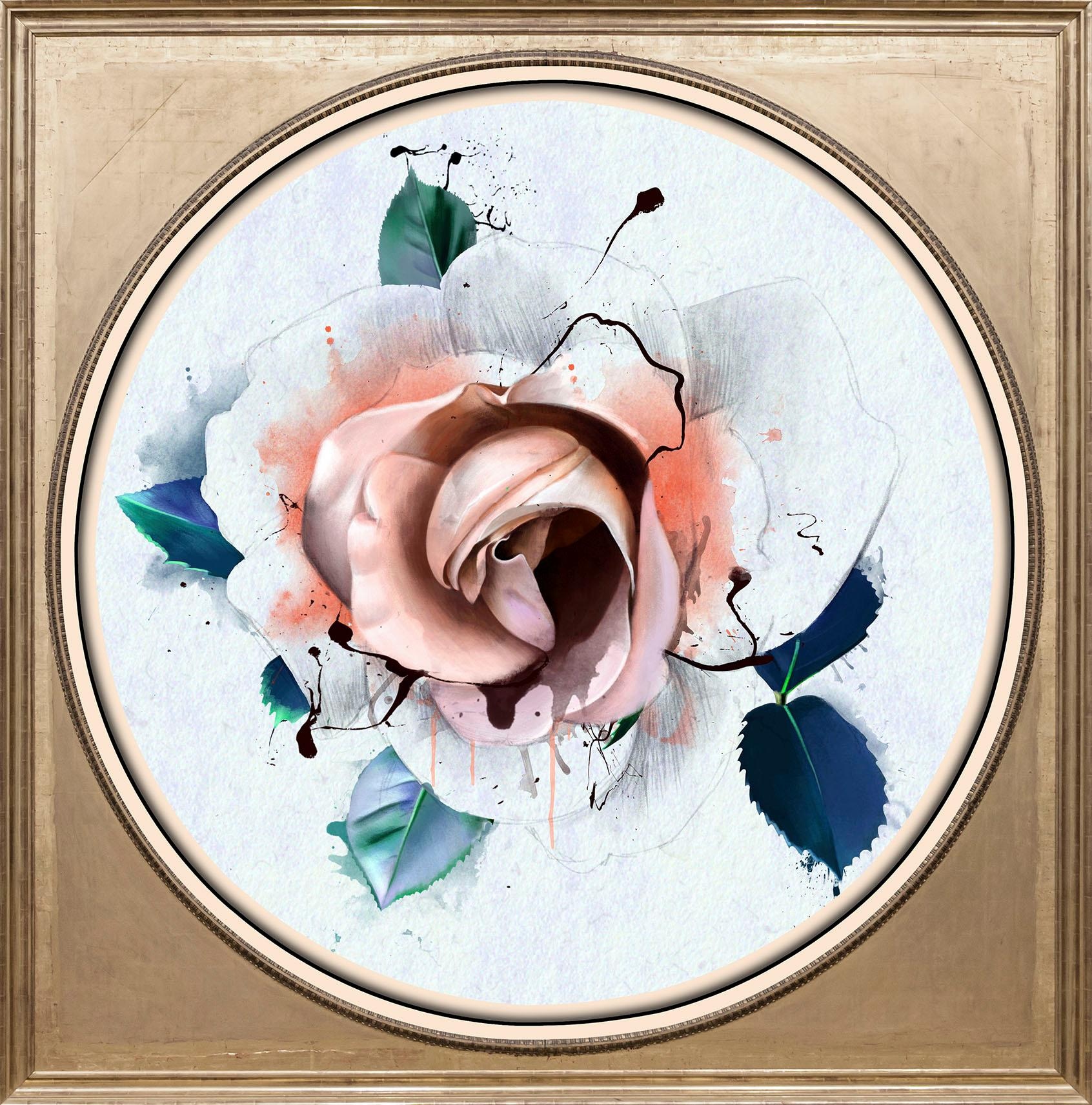 Image of queence Acrylglasbild »Rose Pastell« bei Ackermann Versand Schweiz