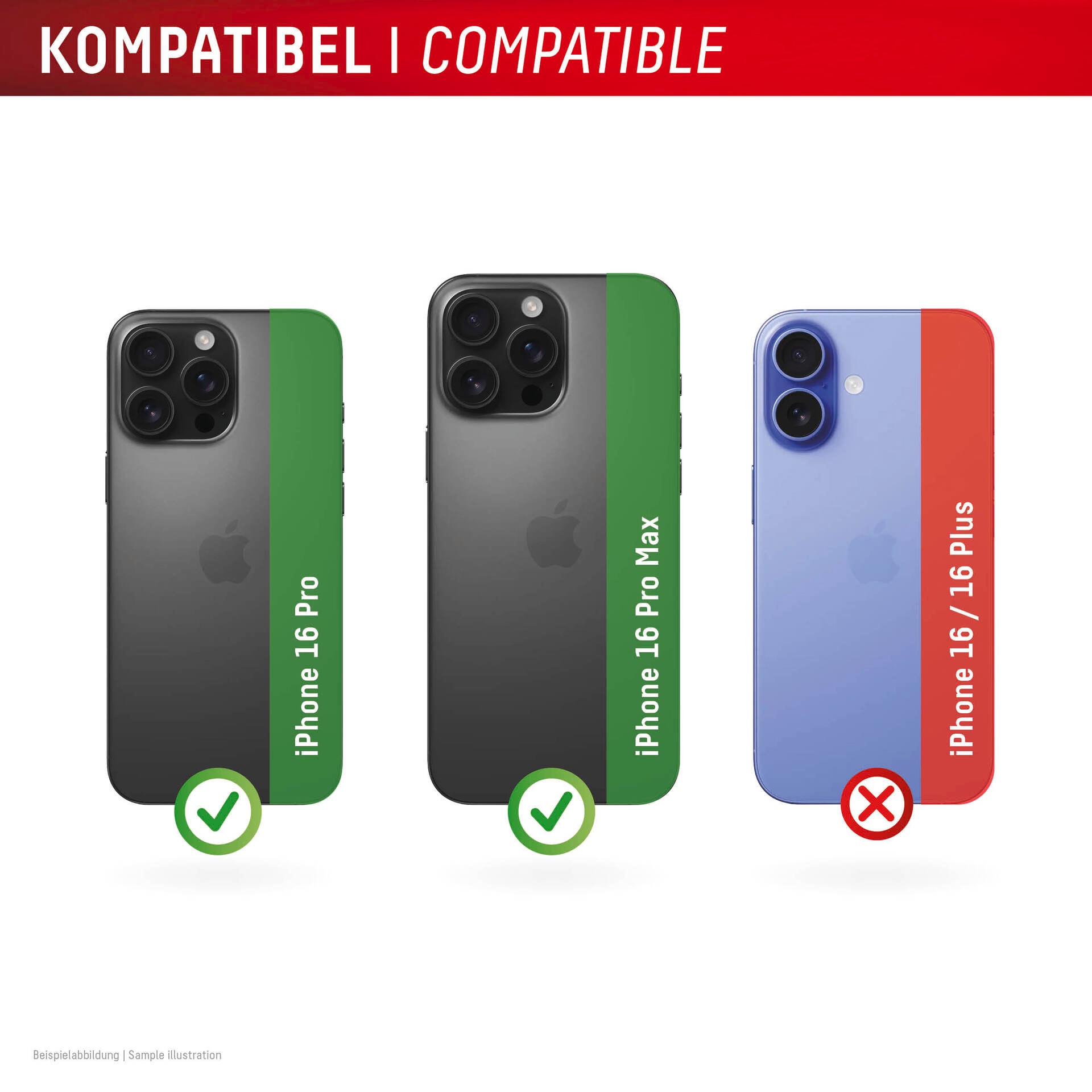 Displex Kameraschutzglas »Camera Lens Glass Single Glass Ring Protector« für Apple iPhone 16 Pro;Apple iPhone 16 Pro Max Packung, 2x Einzellinsen-Schutzringe,  Objektivschutz, Kameraschutz, kratz- & stossfest