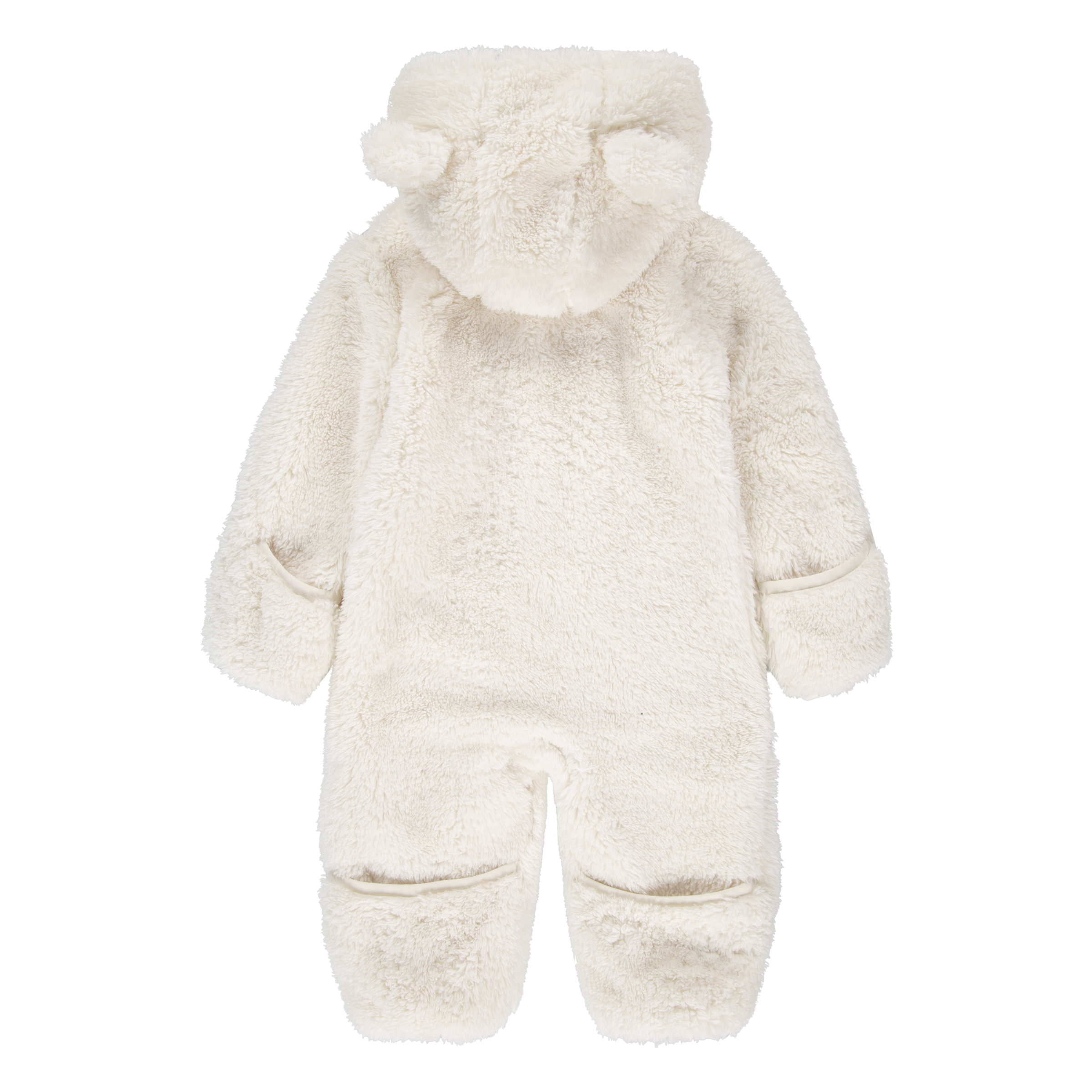 HUGGIES babywear Combinaison en peluche »HUGN HUGGIES SHERPA PRAM« avec capuche avec petites oreilles