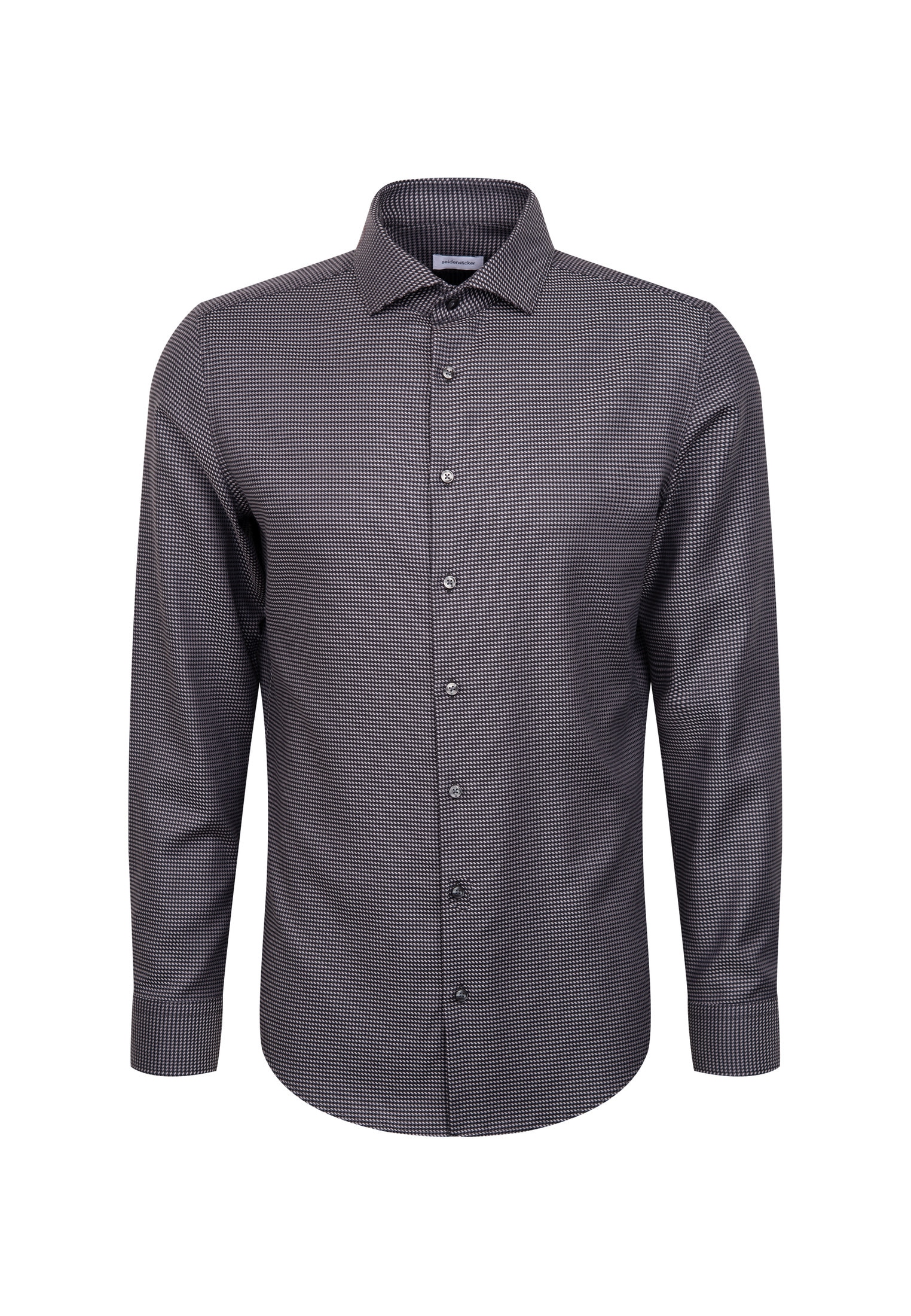 seidensticker Businesshemd »Schwarze Rose« Shaped 1/1 Kentkragen Pepita