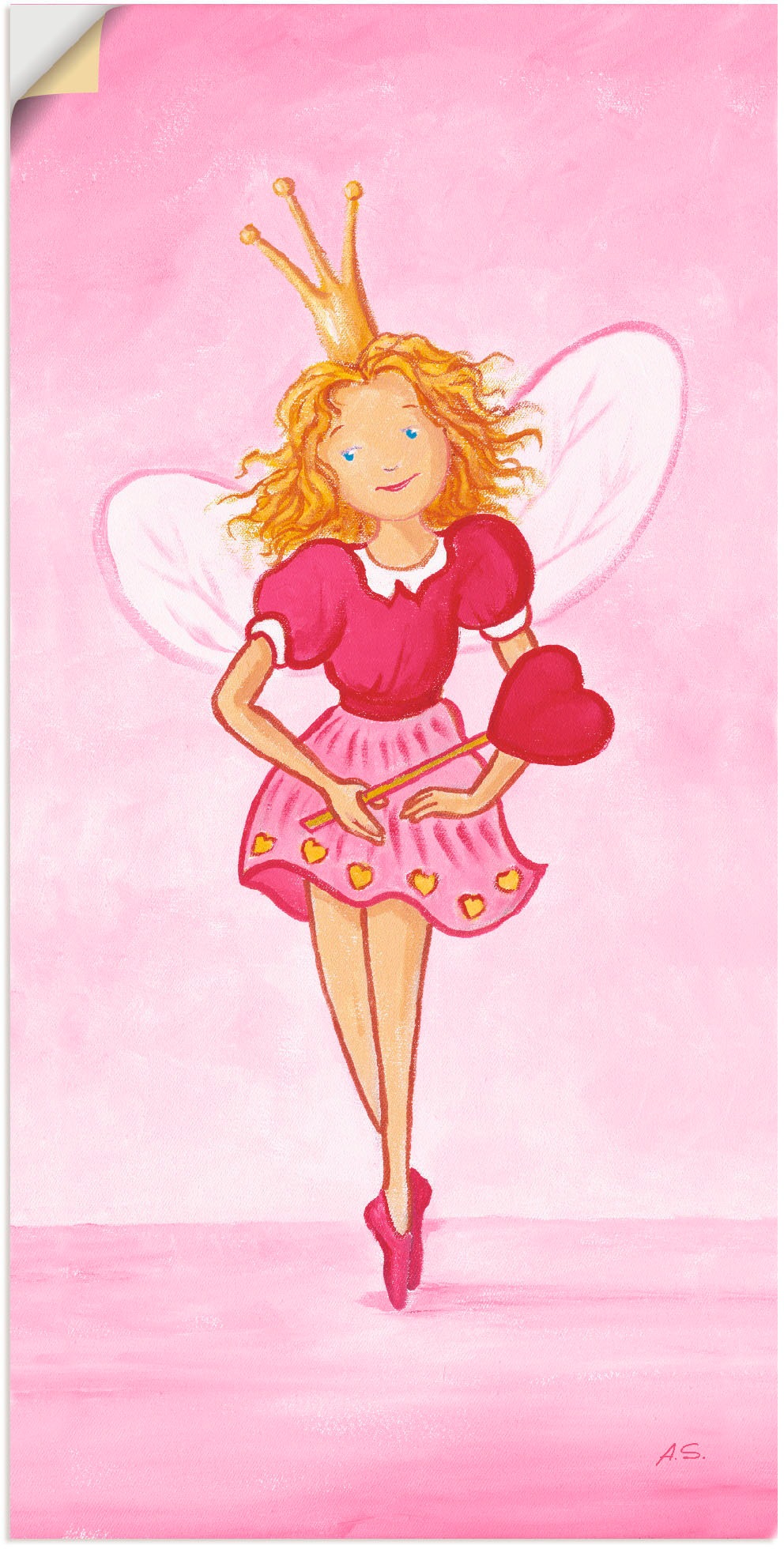 Image of Artland Wandbild »Ballerina Josephina«, Geschichten & Märchen, (1 St.), in vielen Grössen & Produktarten - Alubild / Outdoorbild für den Aussenbereich, Leinwandbild, Poster, Wandaufkleber / Wandtattoo auch für Badezimmer geeignet bei Ackermann Versand Sch