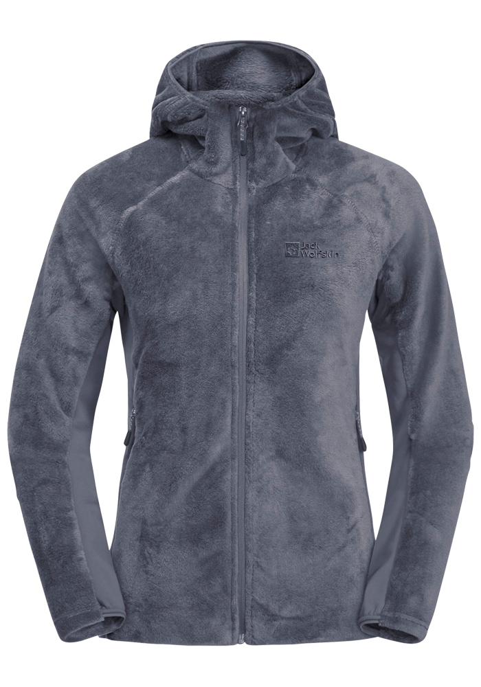 Jack Wolfskin Fleecejacke »ROTWAND HOODED FZ W«, mit Kapuze