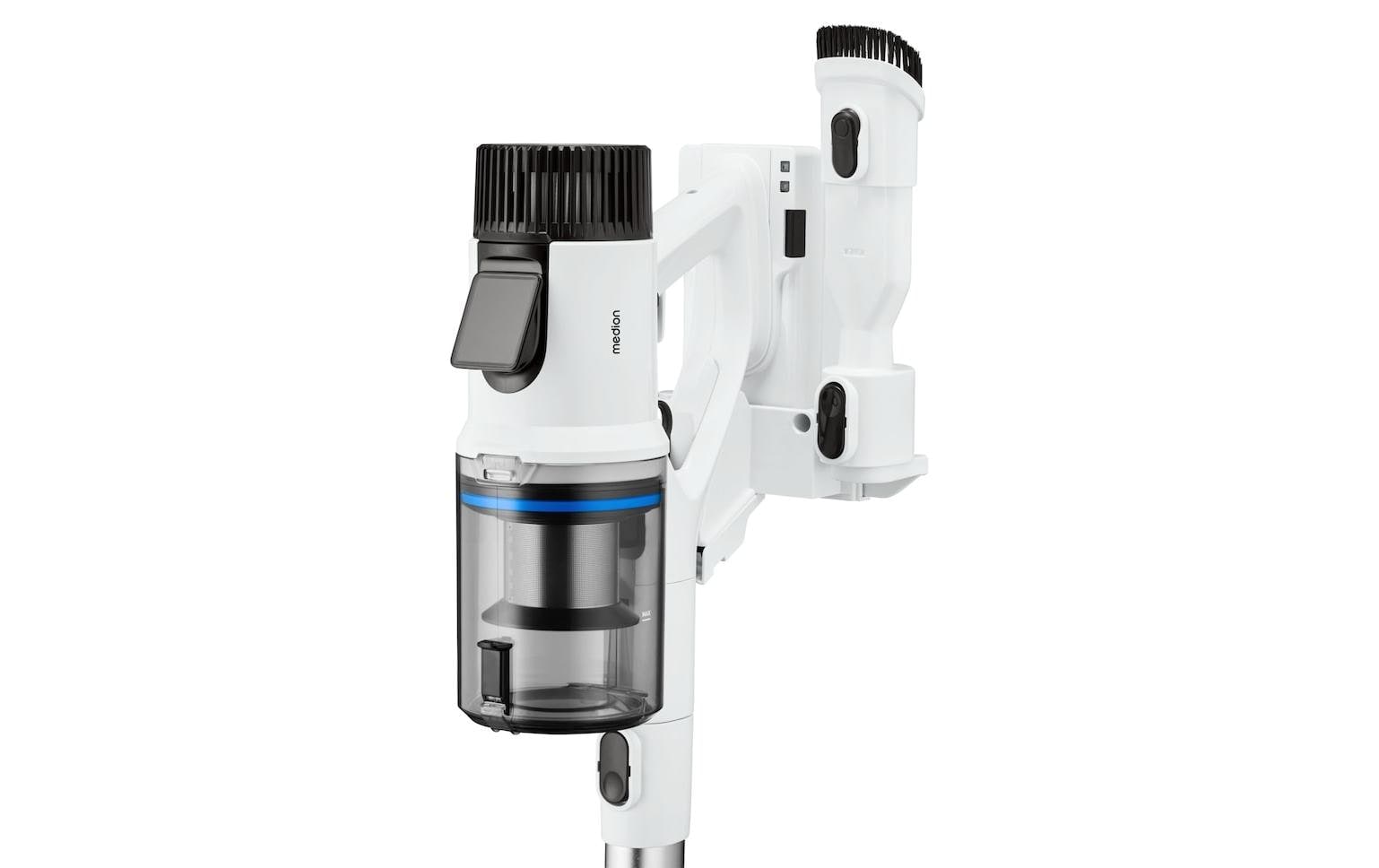 Medion® Akku-Stielstaubsauger »P400 W+ mit Wischaufsatz«