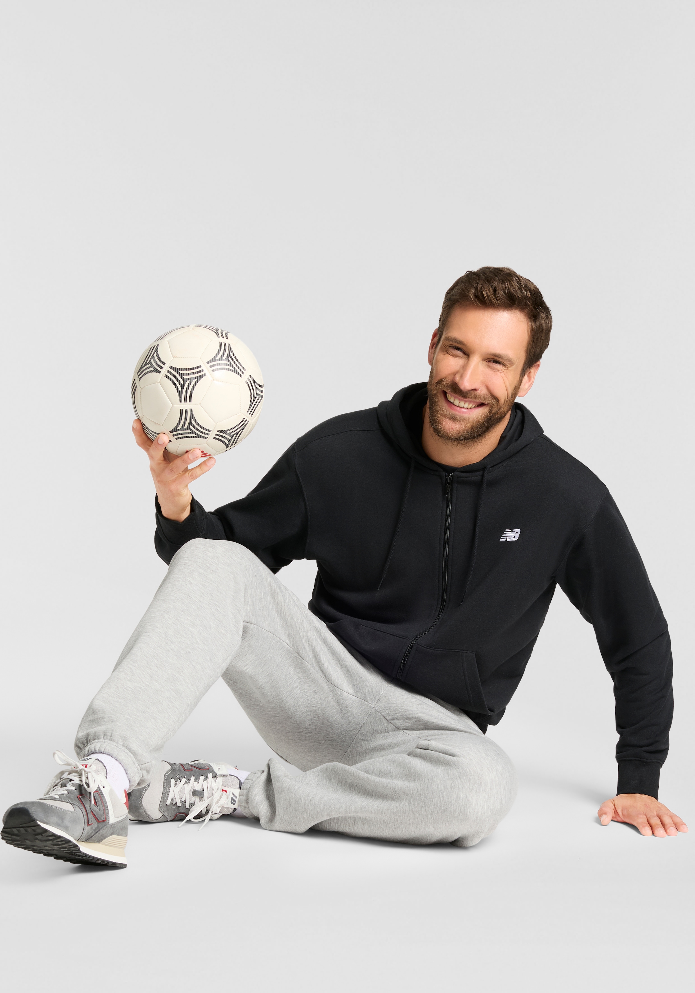 New Balance Sweatjacke »Sport Essentials Logo French Terry Full Zip«