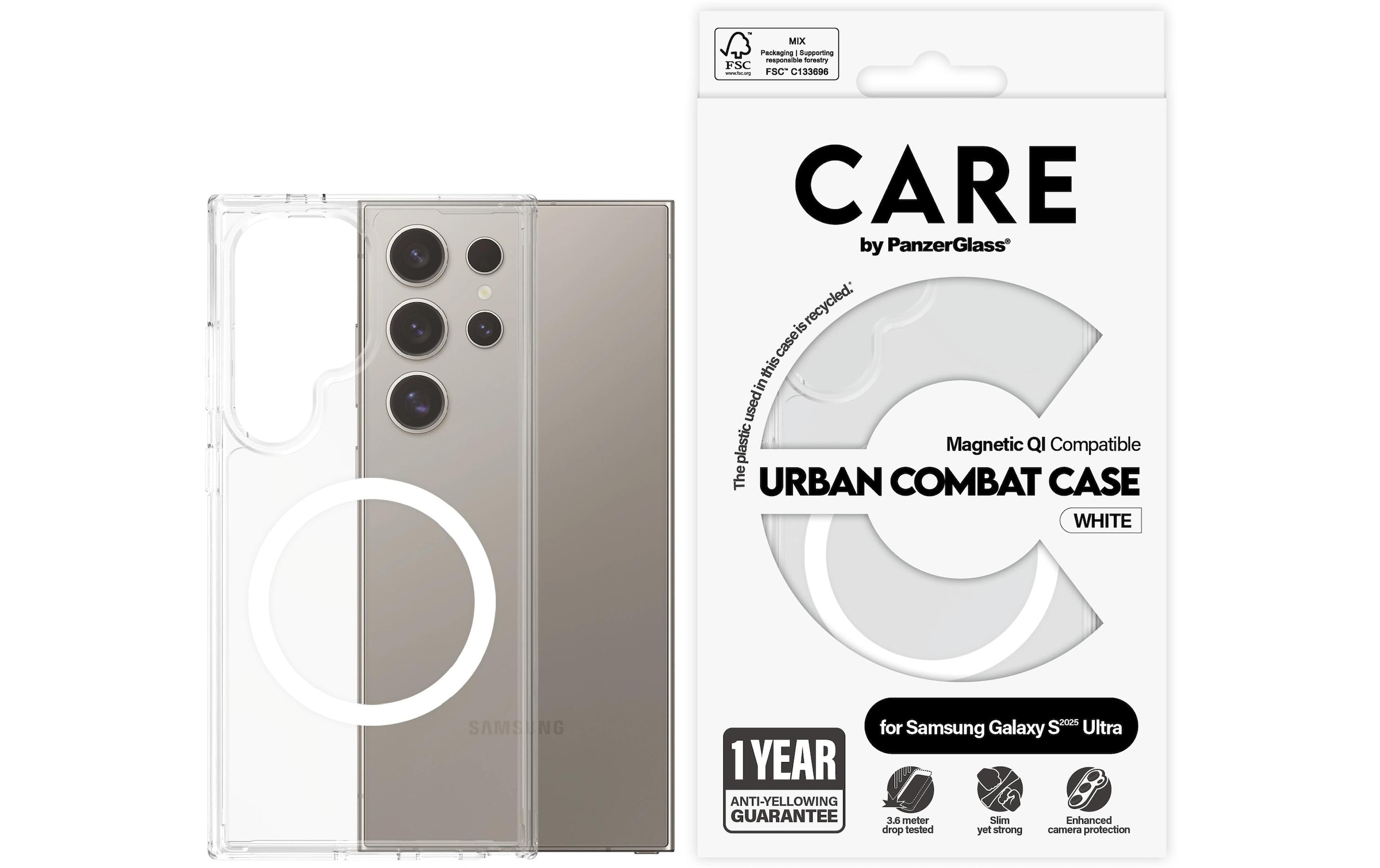 CARE by PanzerGlass Backcover »Flagship Galaxy S25 Ultra«, Samsung Galaxy S25 Ultra