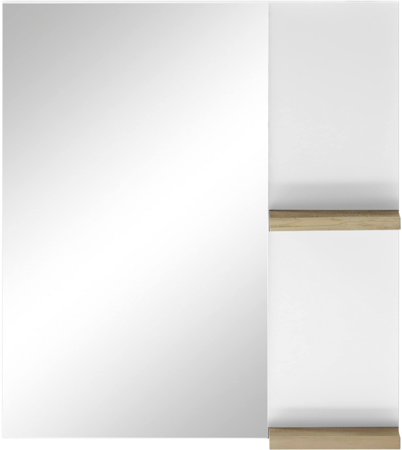 PLACES OF STYLE Badspiegel »SOLiD, Spiegel im modernen Design, Wandspiegel« in zwei Farben verfügbar, zwei Ablageböden