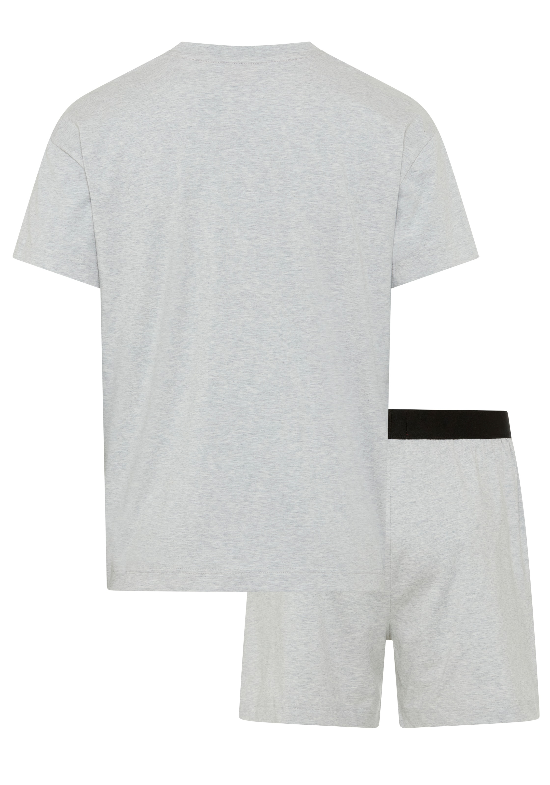 HUGO Underwear Pyjama »GALAXY SHORT SET« Ensemble, 2 mit HUGO-Aufnäher, Stretch-Baumwolle, Regular Fit