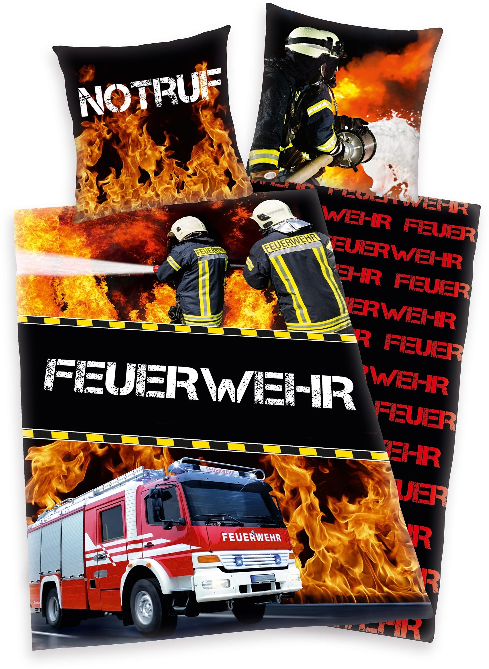 Image of Herding Young Collection Kinderbettwäsche "Feuerwehrmann Sam" 2 Stk. mit Feuerwehrmann Motiv
