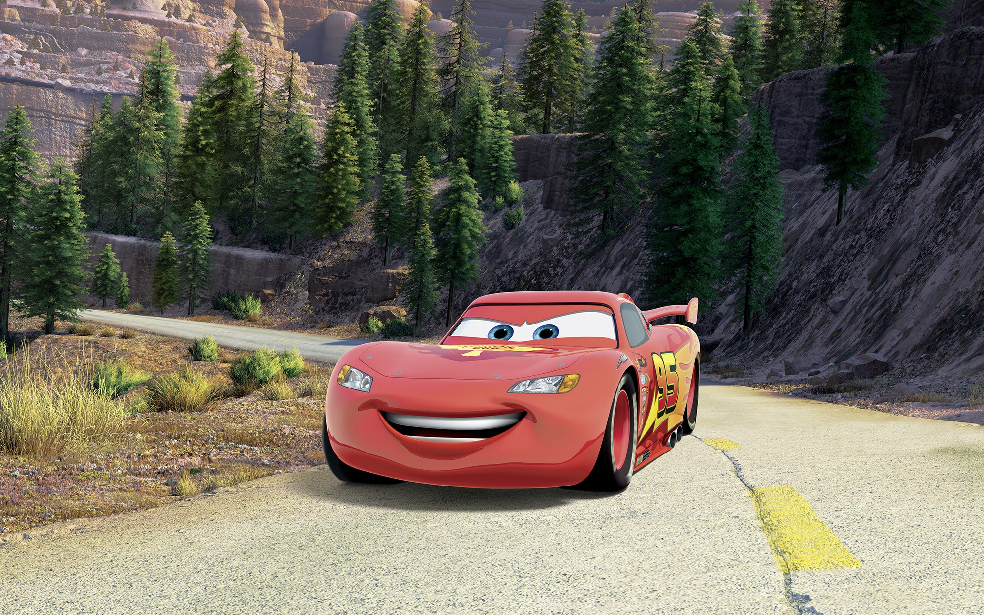 Komar Kindertapete »Disney and Pixar Cars Every Road has a Story« bedruckt glatt