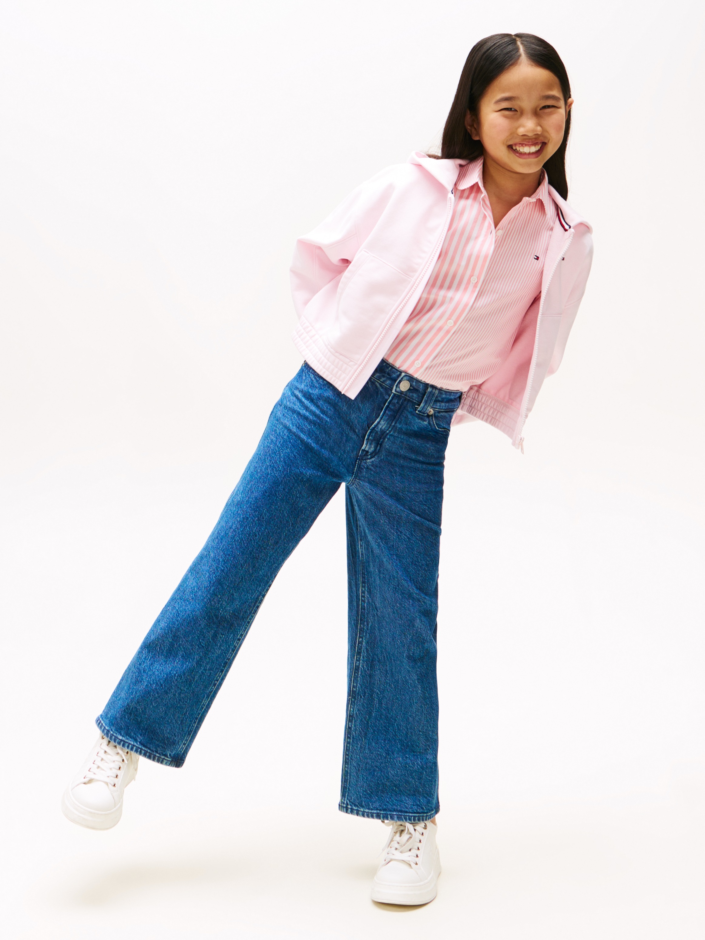 Tommy Hilfiger Sweat à capuche »TOMMY PUFF PRINT ZIP THRU HOODIE« für Kinder bis 16 Jahre, Druck auf der Kapuze