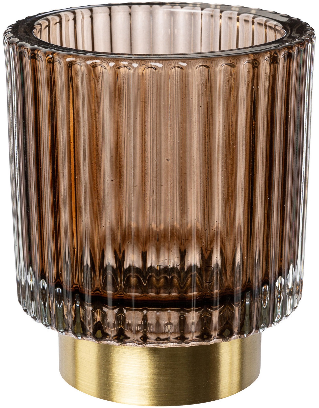 Creativ deco Teelichthalter »Weihnachtsdeko«, (3 St.), mit goldfarbenem Standfuss