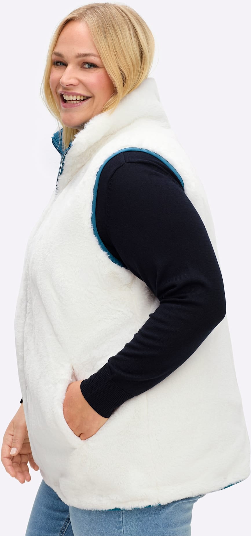 Sheego Gilet réversible