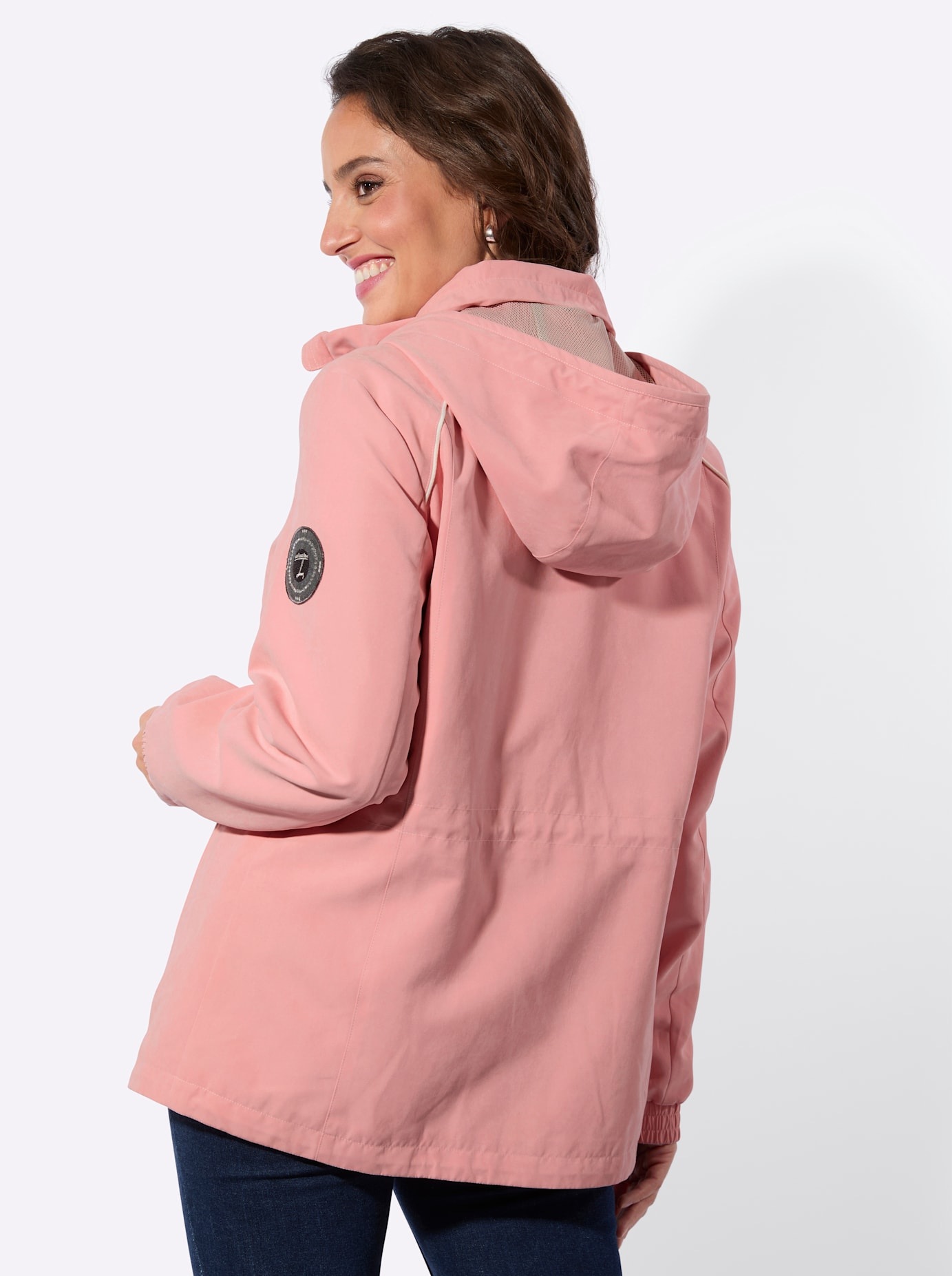 Casual Looks Langjacke mit Kapuze