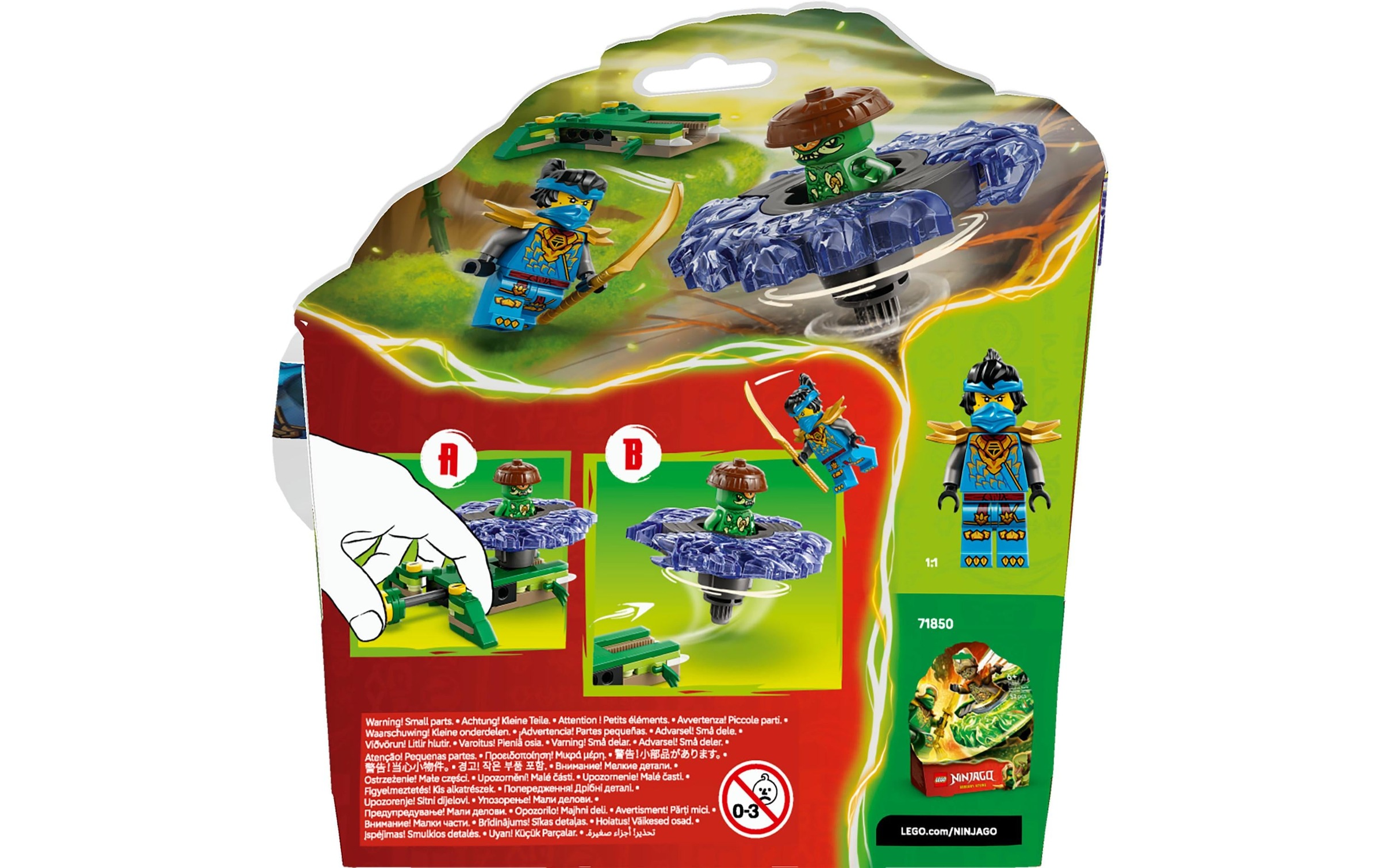   Konstruktionsspielsteine »Ninjago Nya vs. Mutationsmonster-Spinner 71849« Kategorie: Fantasy-Welt
